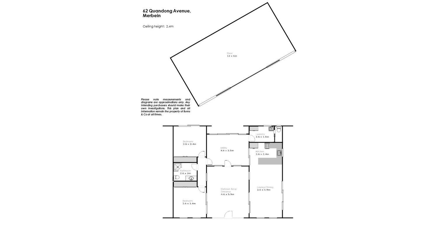 Floorplan of Homely house listing, 62 Quandong Avenue, Merbein VIC 3505