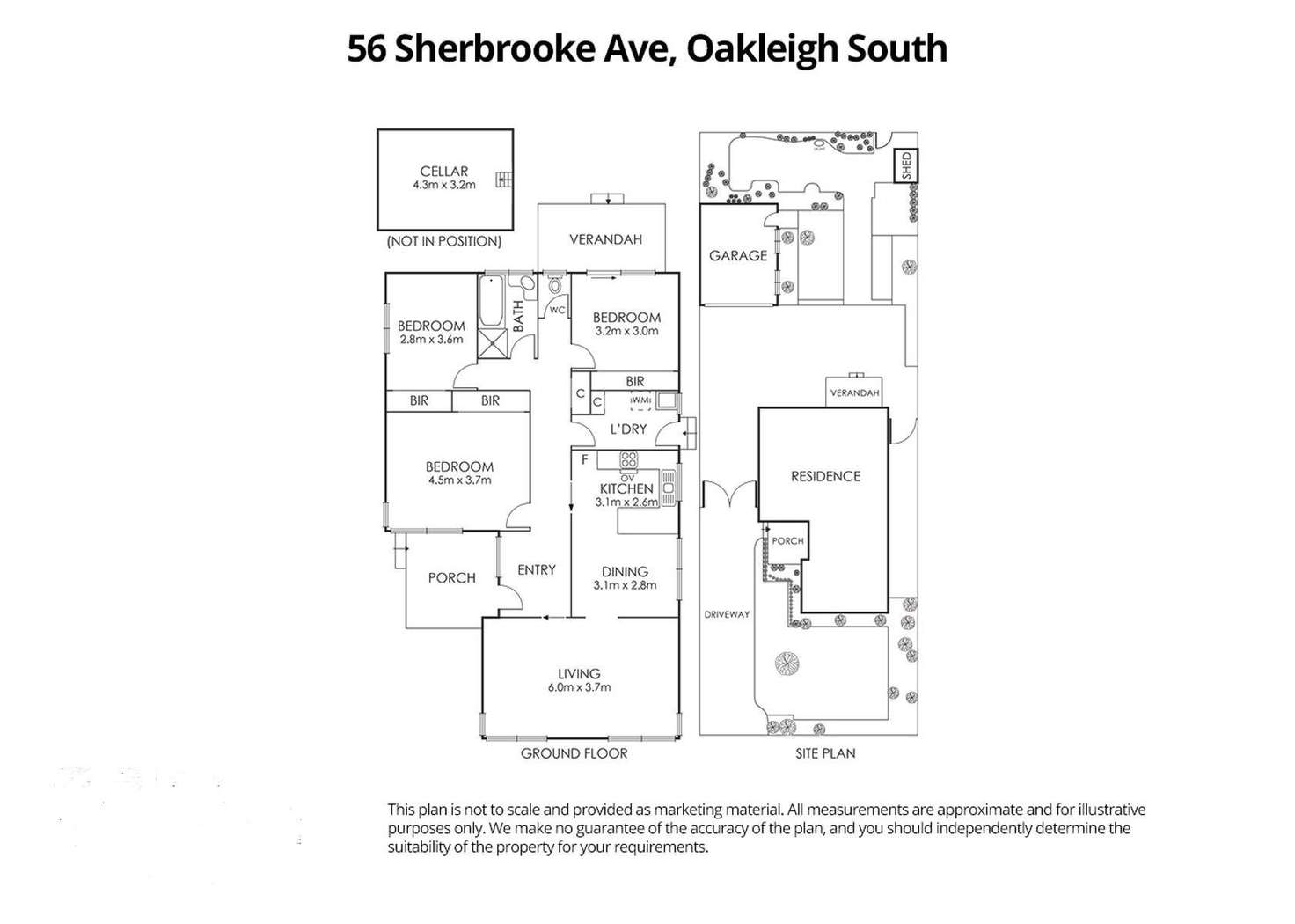 Floorplan of Homely house listing, 56 Sherbrooke Avenue, Oakleigh South VIC 3167