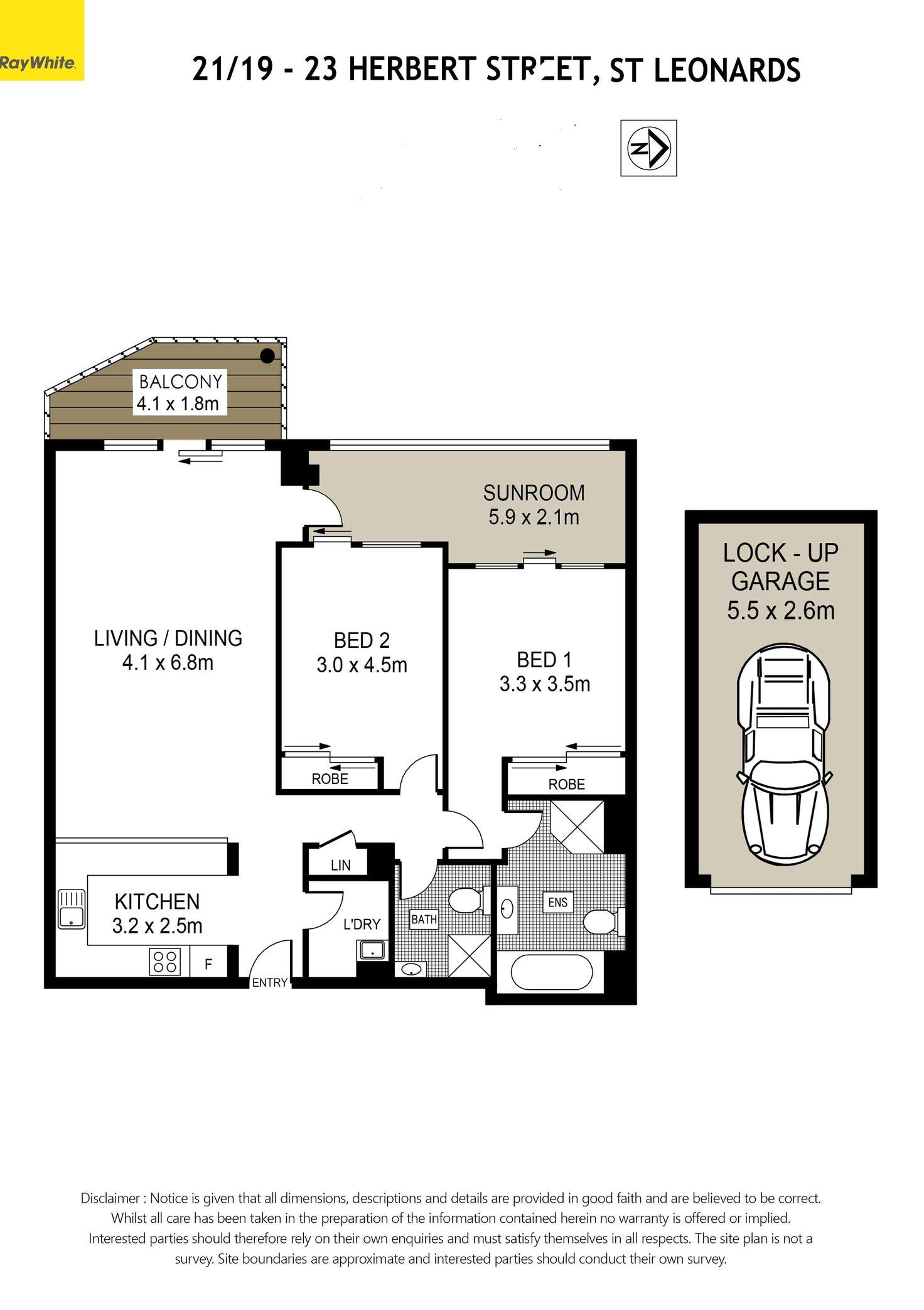 Floorplan of Homely unit listing, 21/19-23 Herbert Street, St Leonards NSW 2065