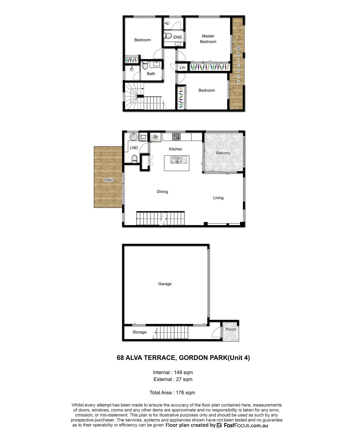 Floorplan of Homely townhouse listing, 4/68 Highland Street, Gordon Park QLD 4031