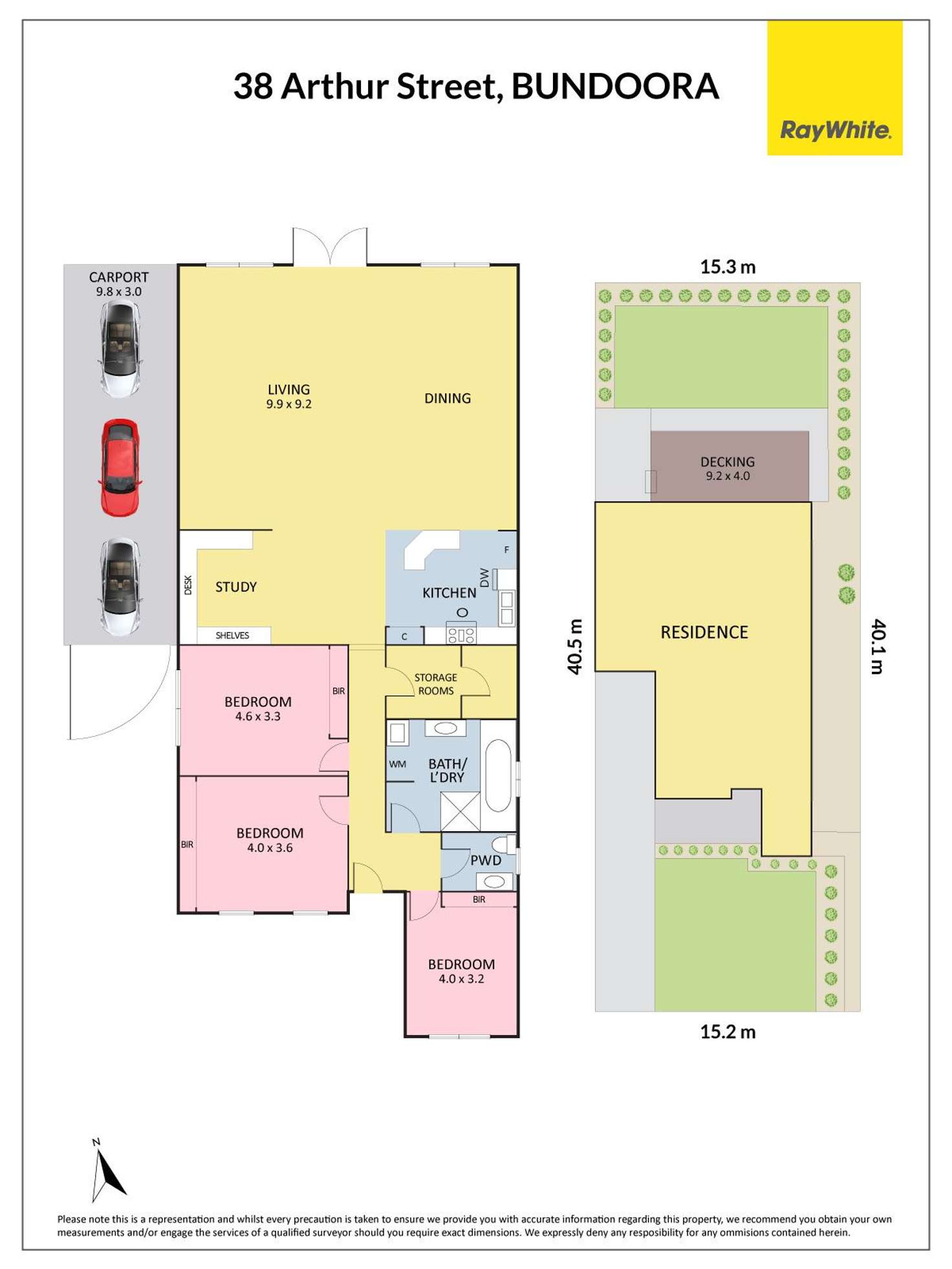 Floorplan of Homely house listing, 38 Arthur Street, Bundoora VIC 3083