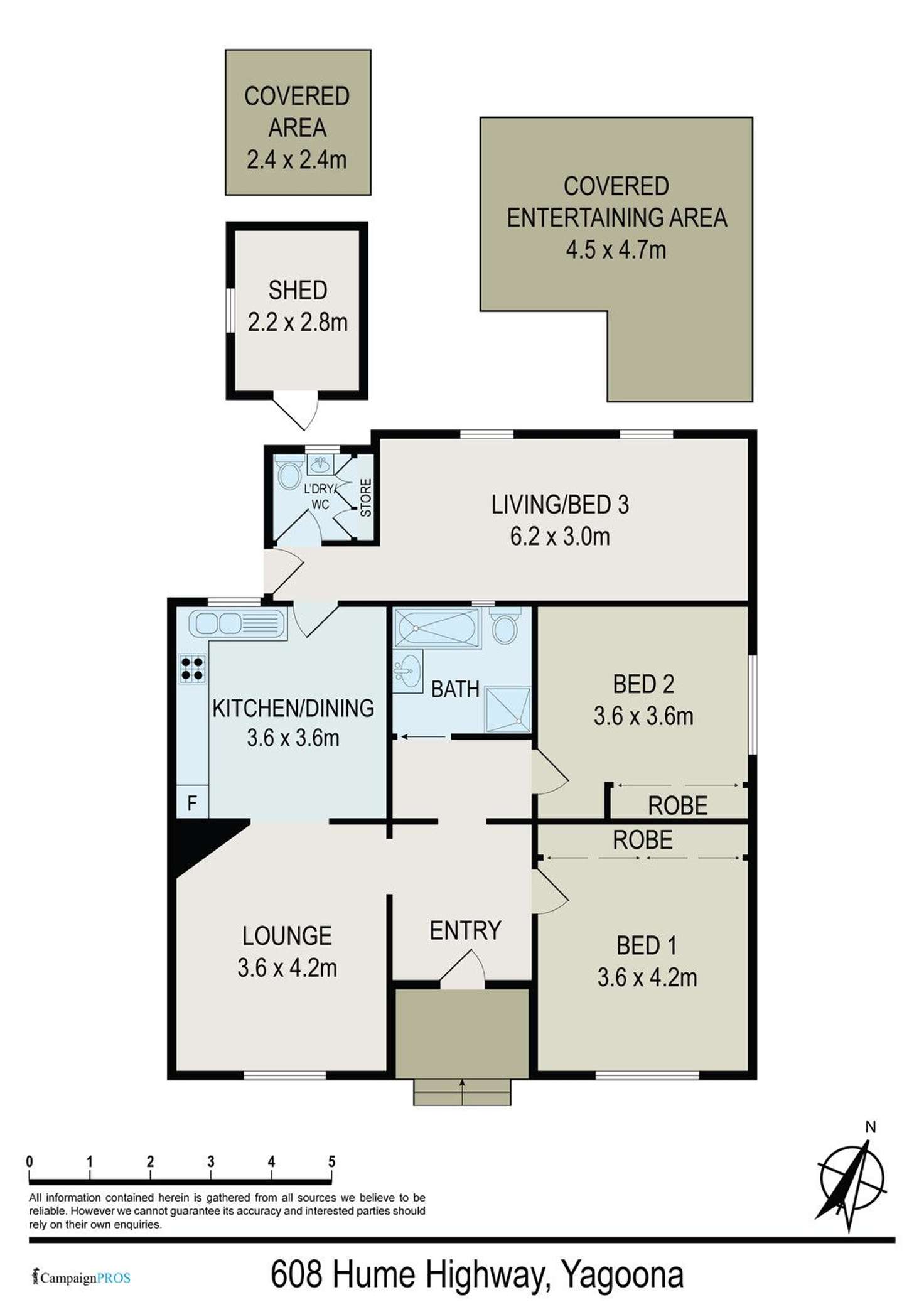 Floorplan of Homely house listing, 608 Hume Highway, Yagoona NSW 2199