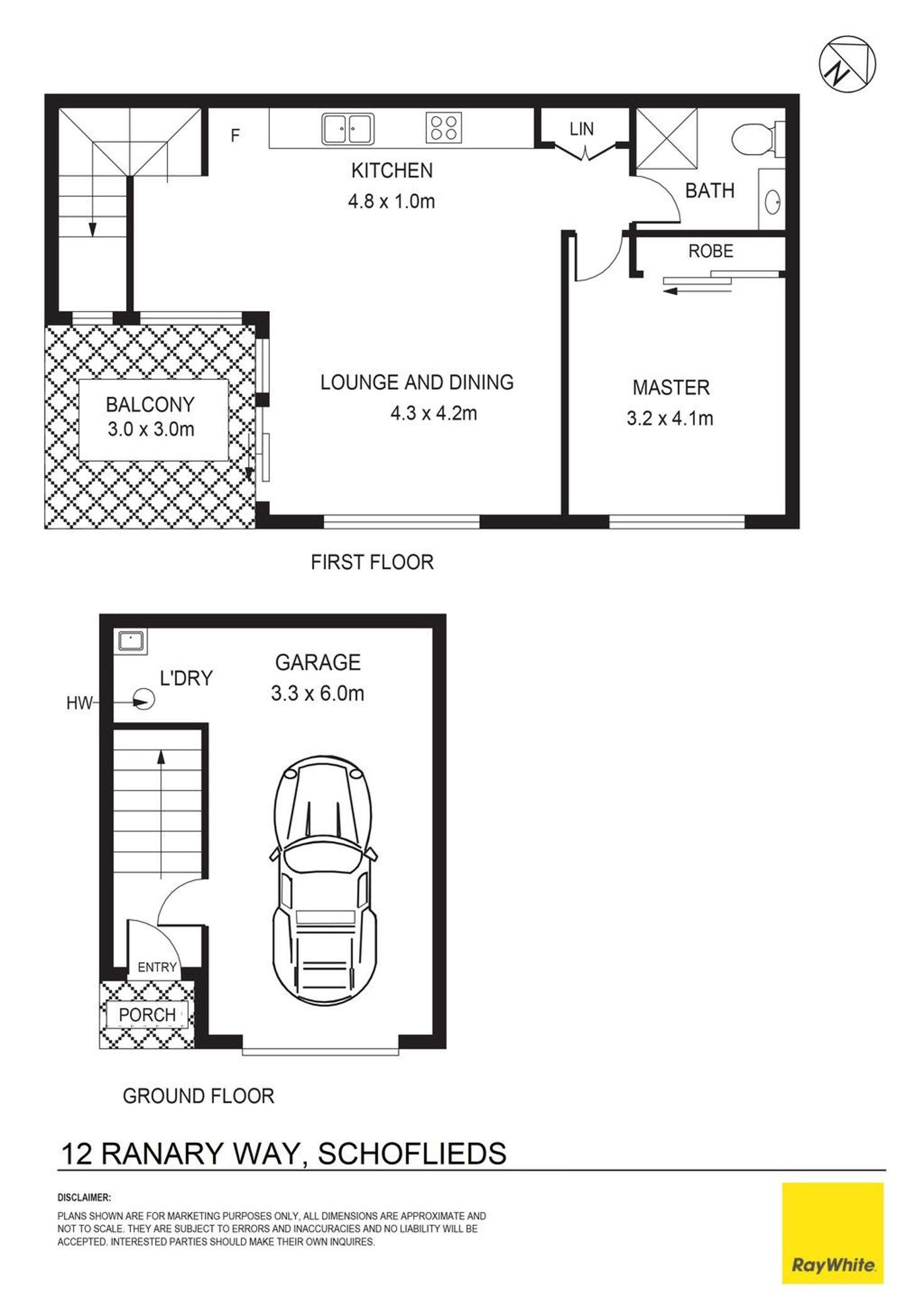 Floorplan of Homely unit listing, 12 Ranary Way, Schofields NSW 2762