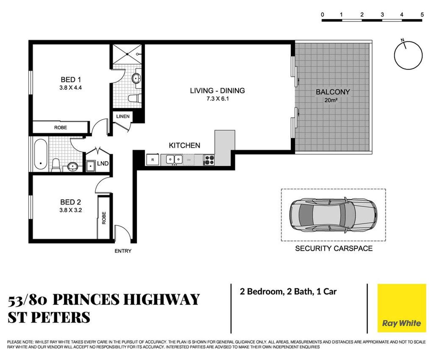 Floorplan of Homely apartment listing, 53/80 Princes Highway, St Peters NSW 2044