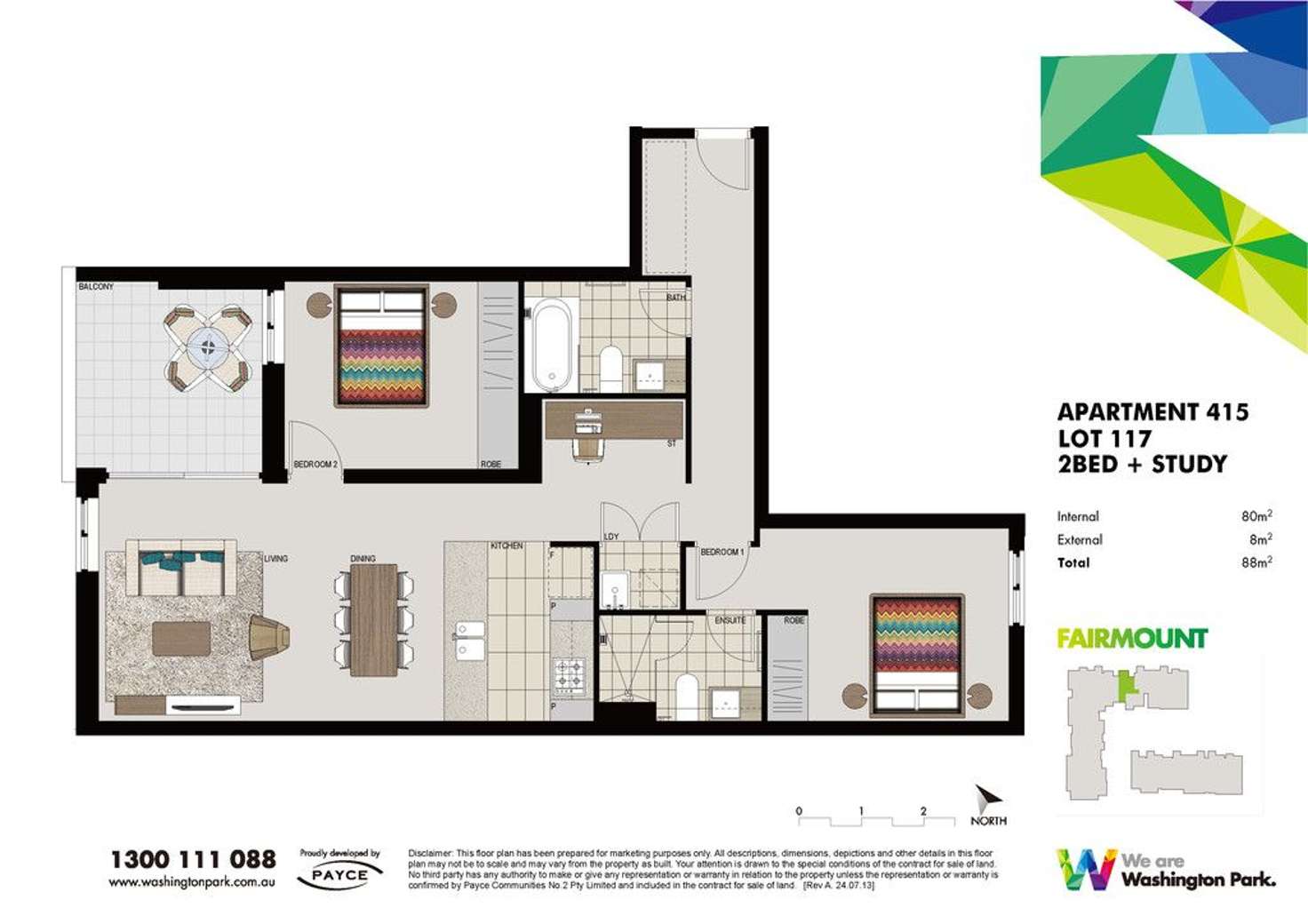 Floorplan of Homely apartment listing, 415/1 Vermont Cresent, Riverwood NSW 2210