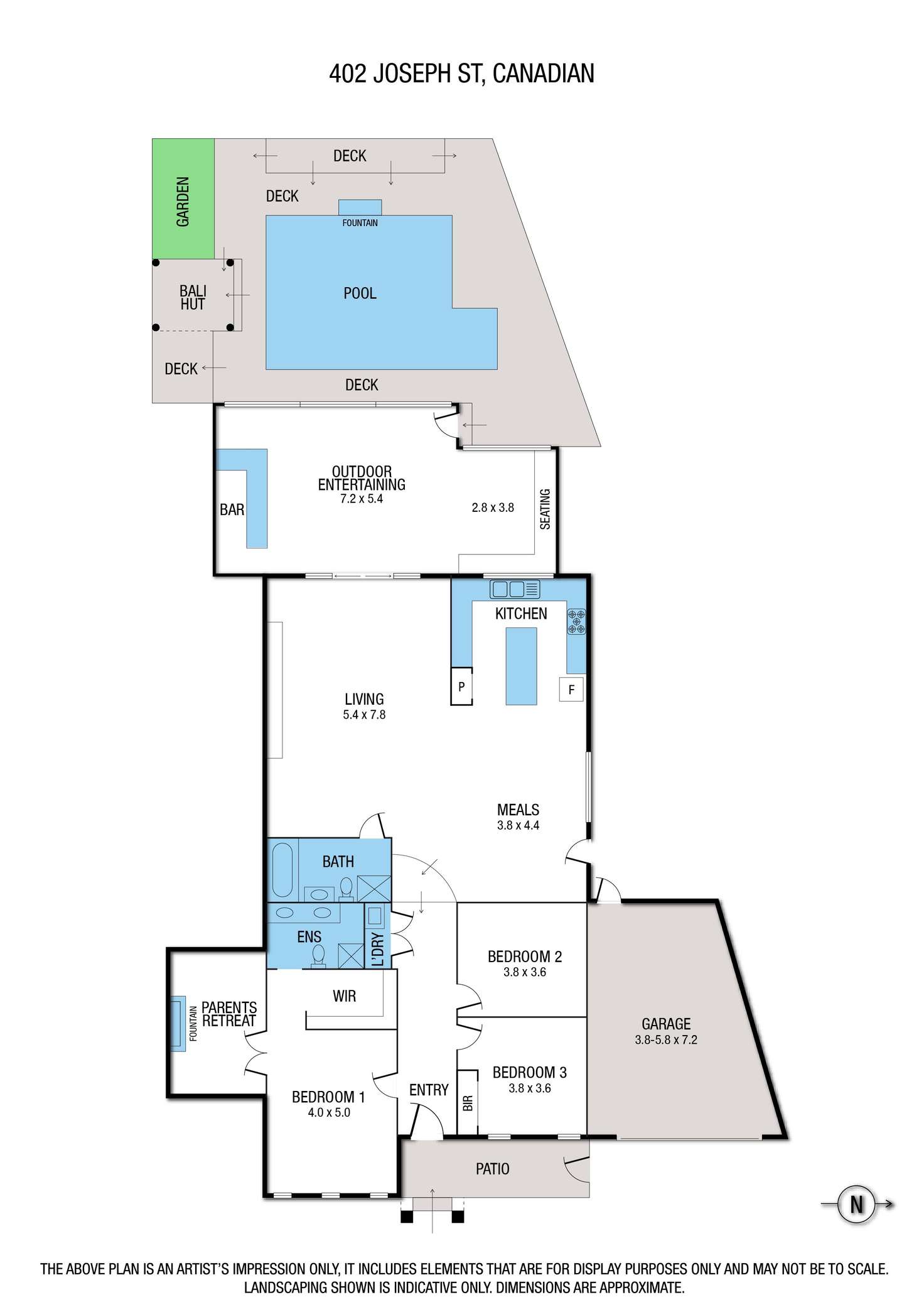 Floorplan of Homely house listing, 402 Joseph Street, Canadian VIC 3350