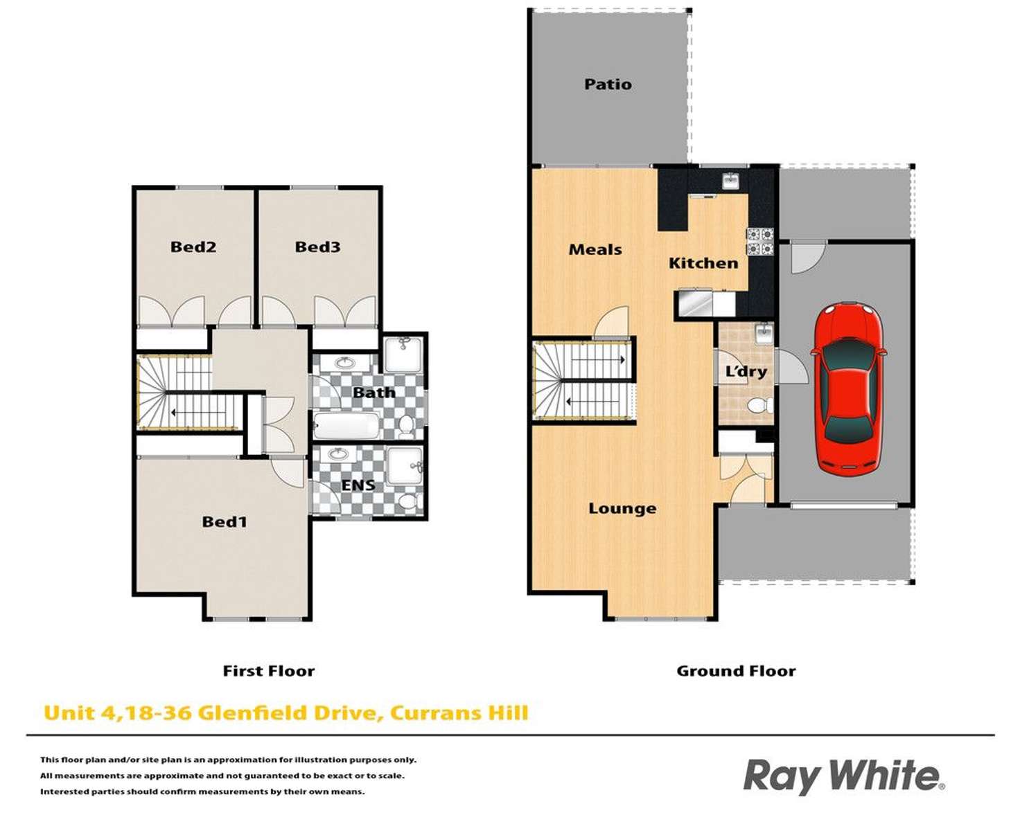 Floorplan of Homely townhouse listing, 4/18 Glenfield Drive, Currans Hill NSW 2567