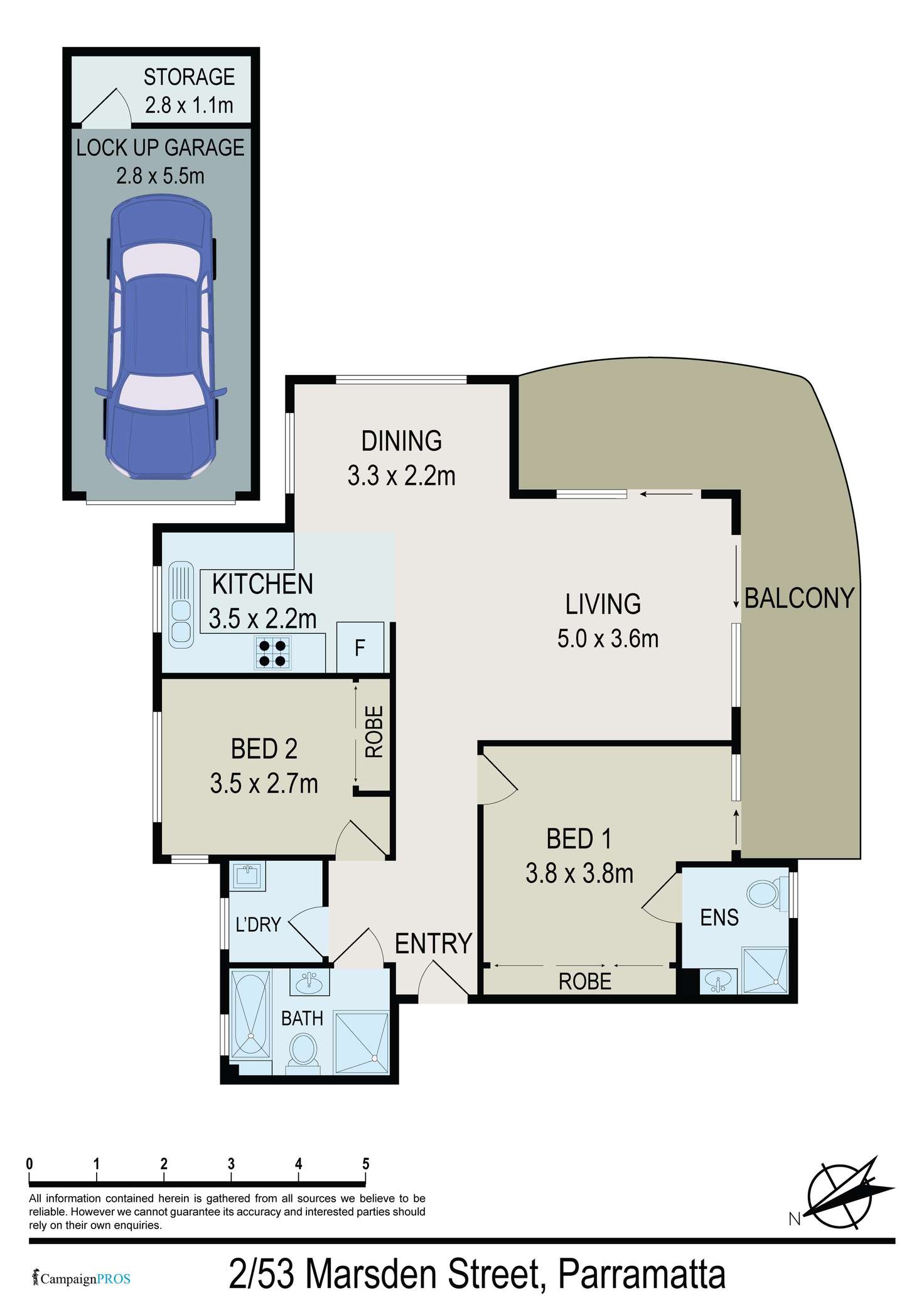 Floorplan of Homely unit listing, 2/53 Marsden Street, Parramatta NSW 2150