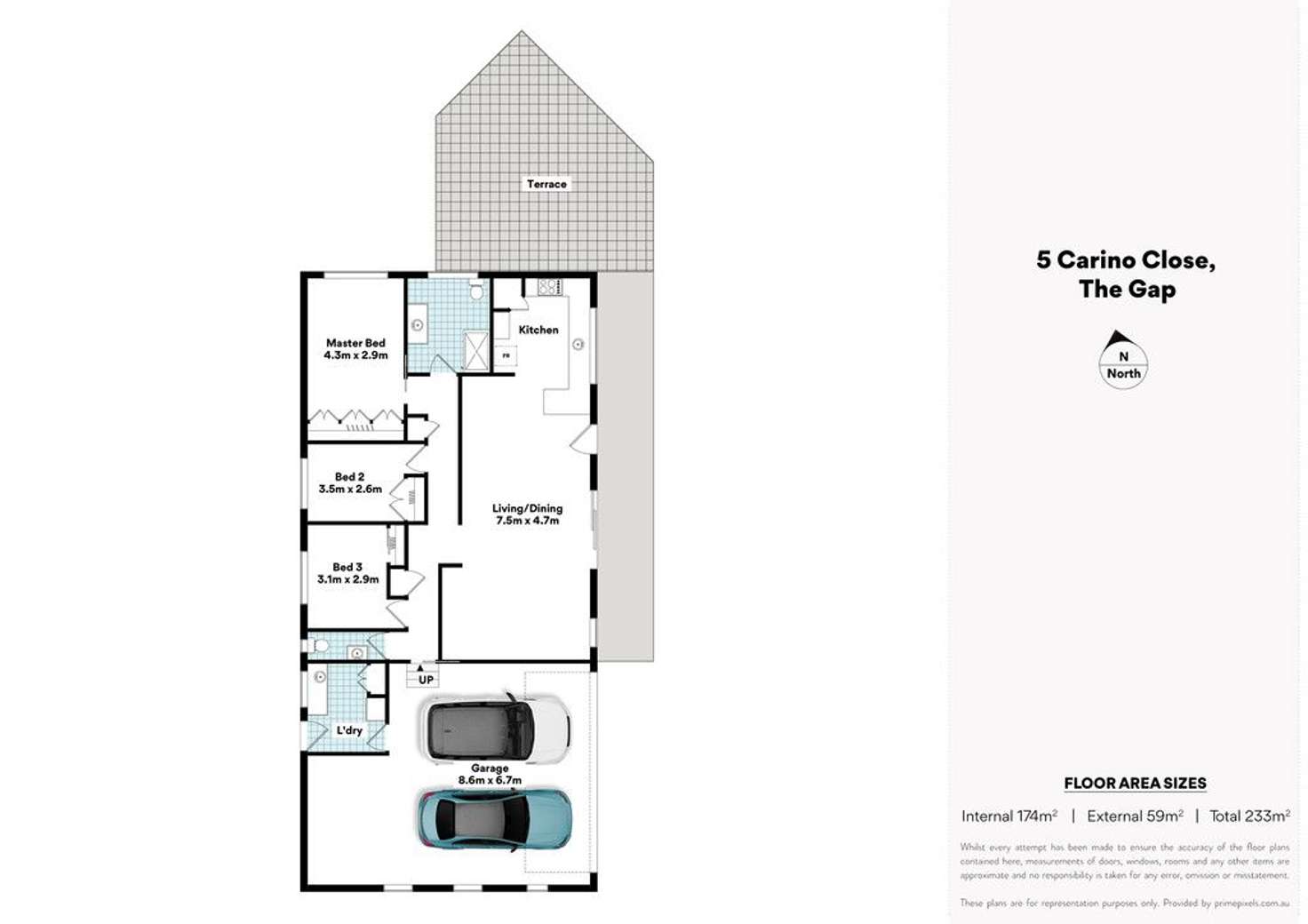 Floorplan of Homely house listing, 5 Carino Close, The Gap QLD 4061