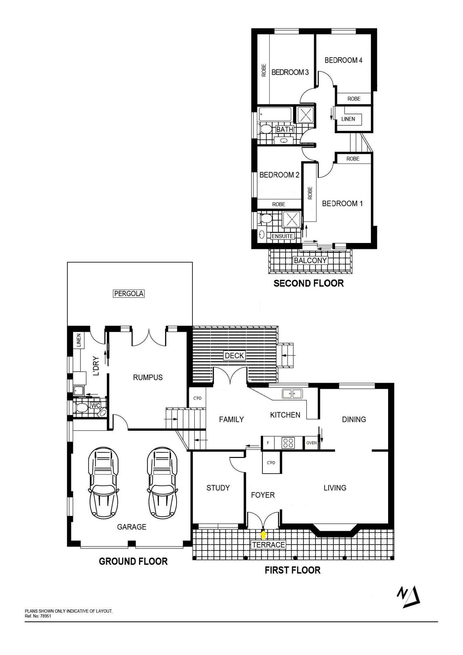 Floorplan of Homely house listing, 46 Tanumbirini Street, Hawker ACT 2614