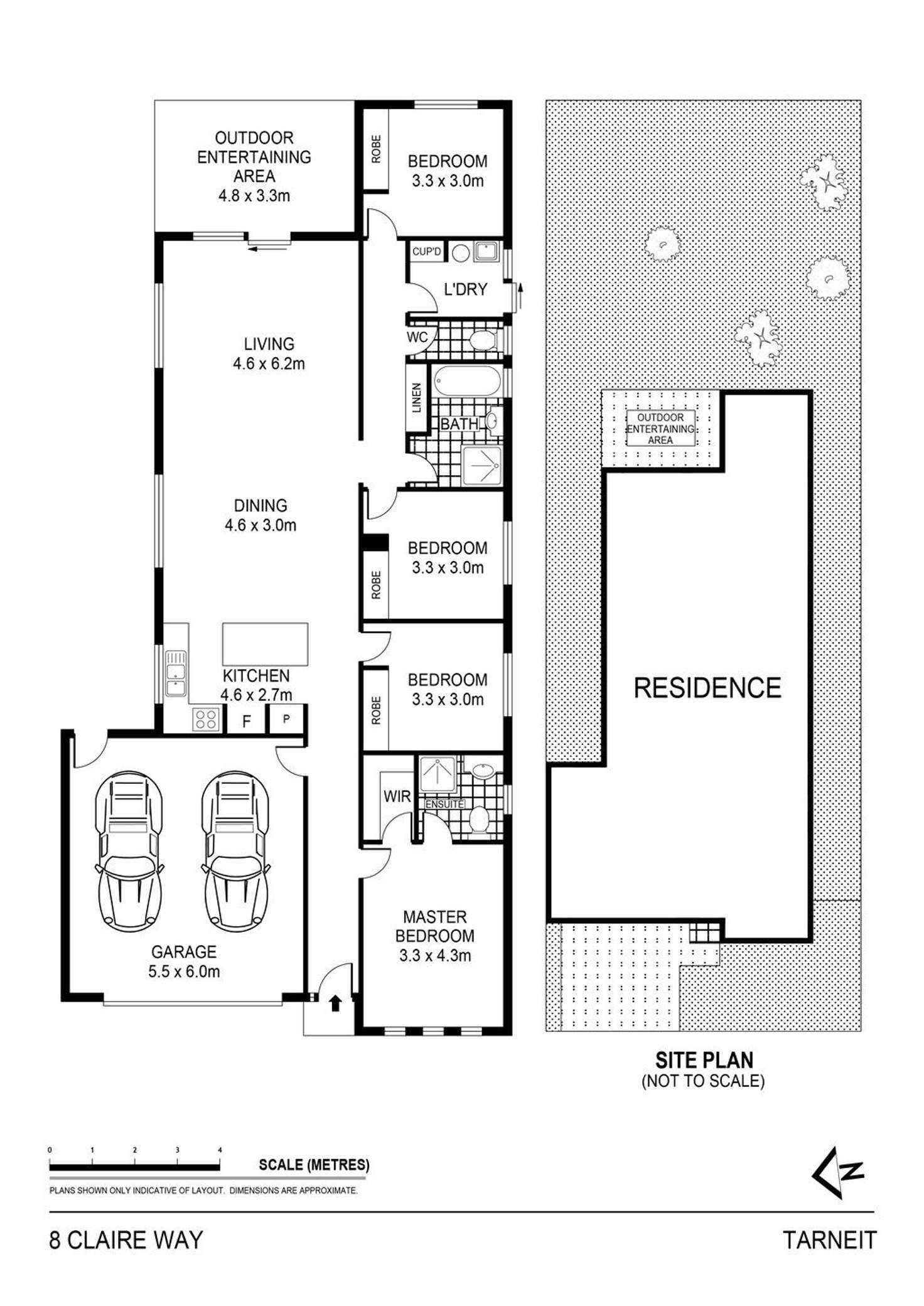 Floorplan of Homely house listing, 8 Claire Way, Tarneit VIC 3029