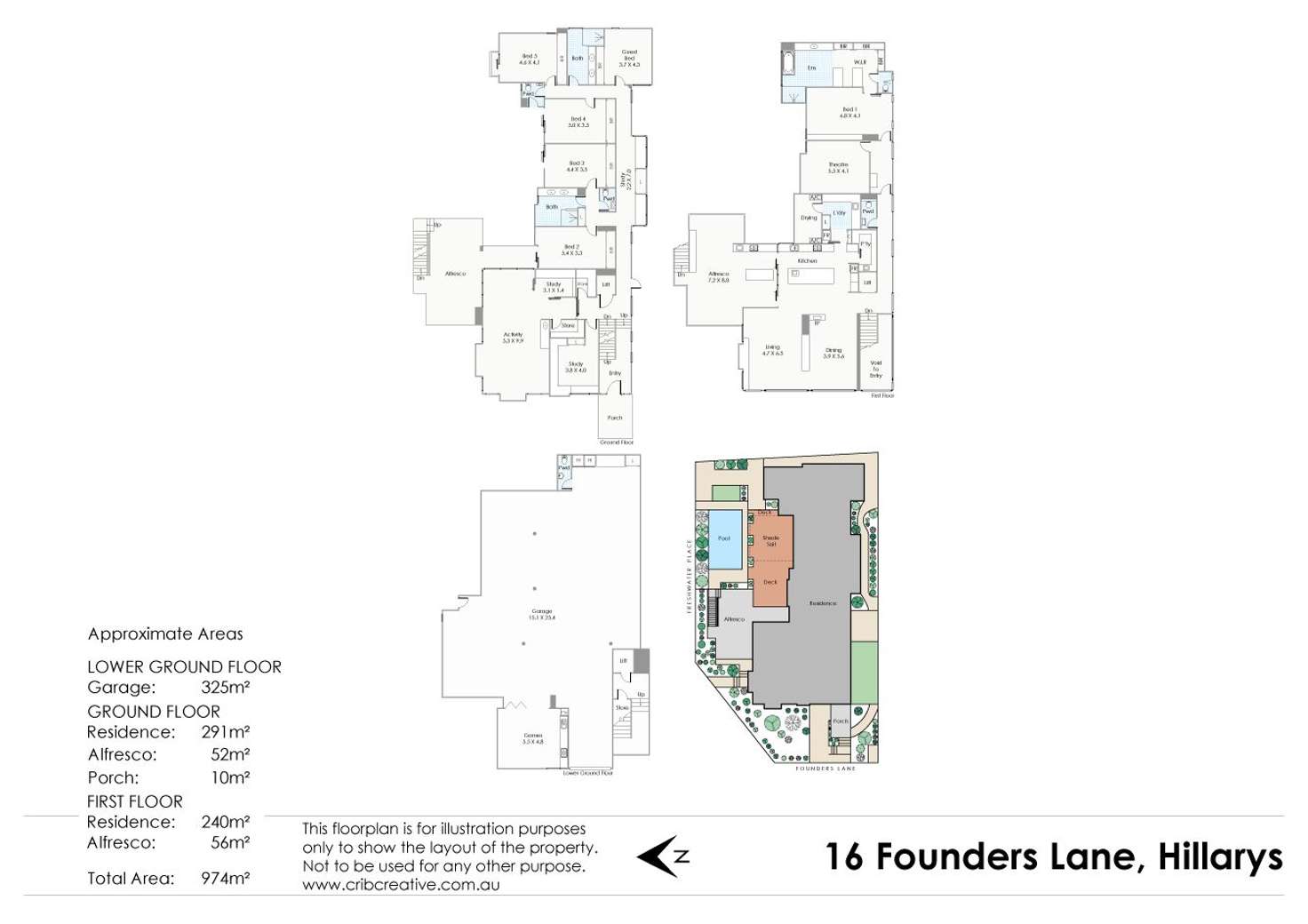 Floorplan of Homely house listing, 16 Founders Lane, Hillarys WA 6025