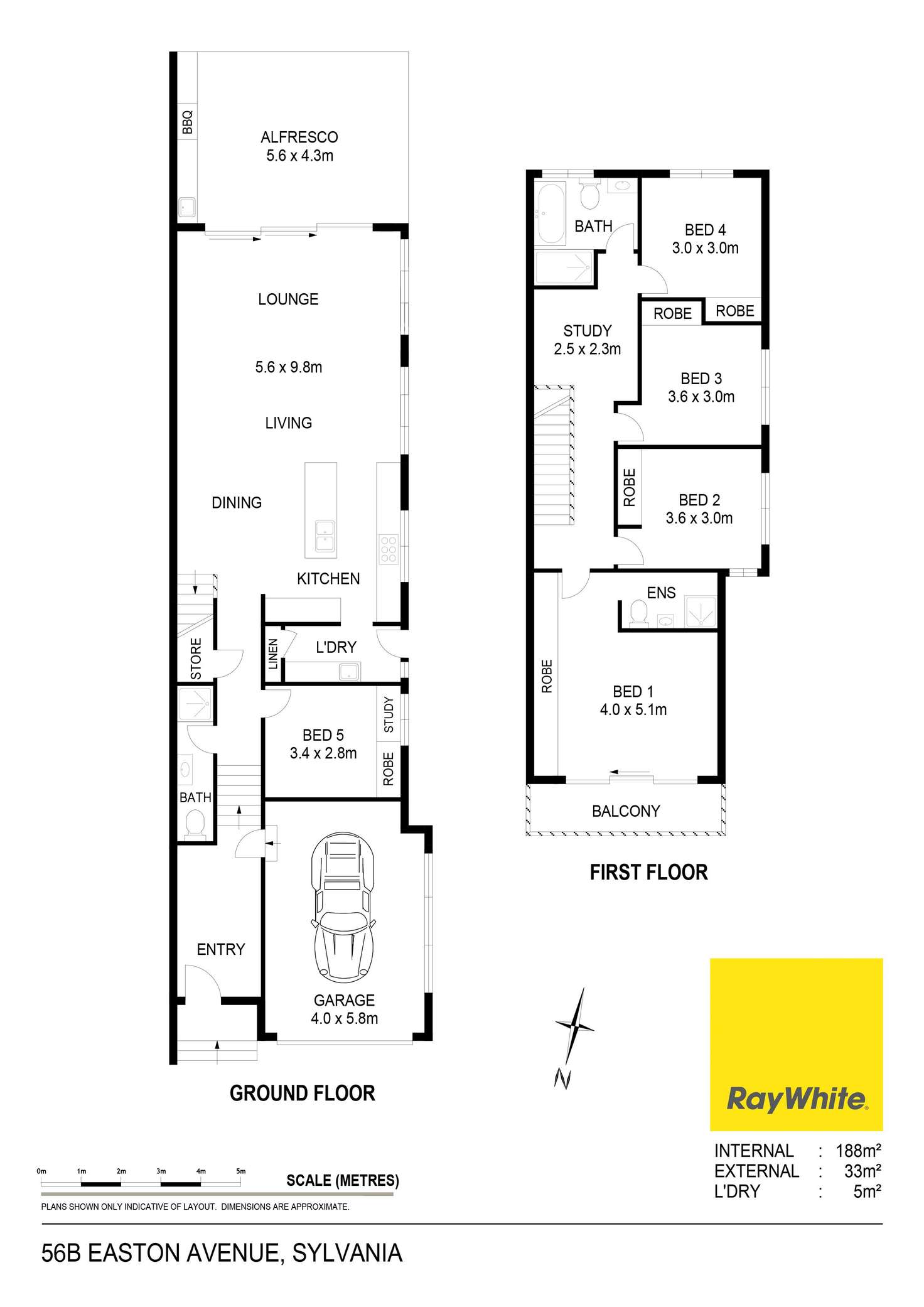 Floorplan of Homely semiDetached listing, 56b Easton Avenue, Sylvania NSW 2224