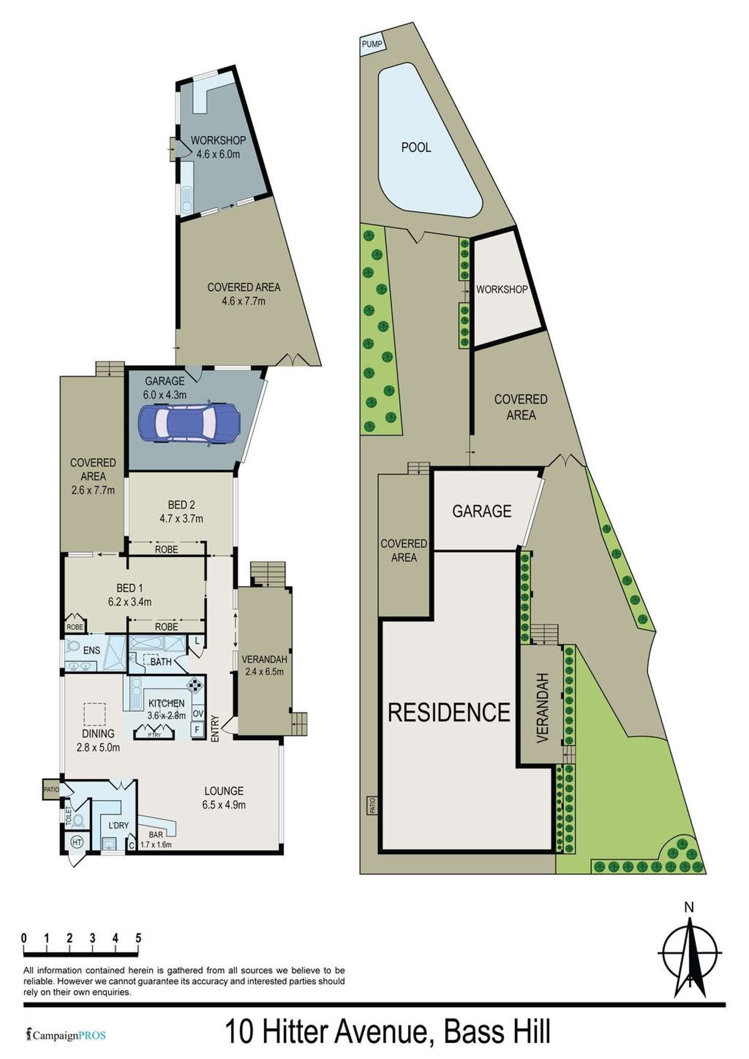 Floorplan of Homely house listing, 10 Hitter Avenue, Bass Hill NSW 2197