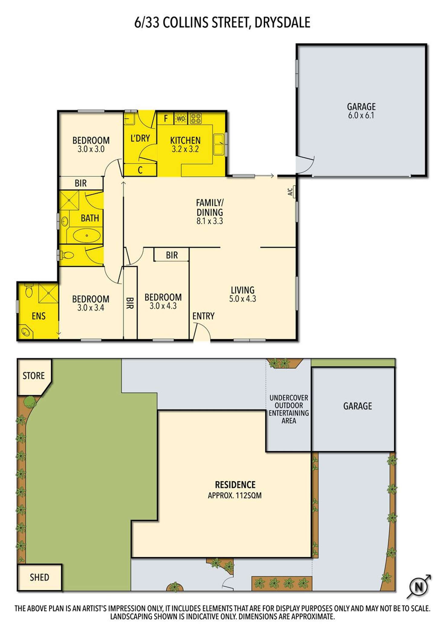 Floorplan of Homely house listing, 6/33 Collins Street, Drysdale VIC 3222