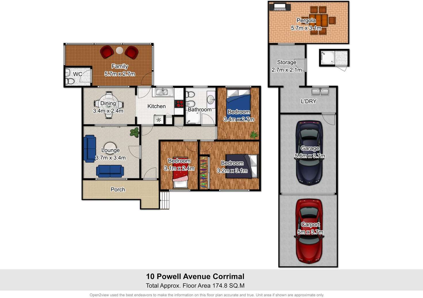 Floorplan of Homely house listing, 10 Powell Avenue, Corrimal NSW 2518