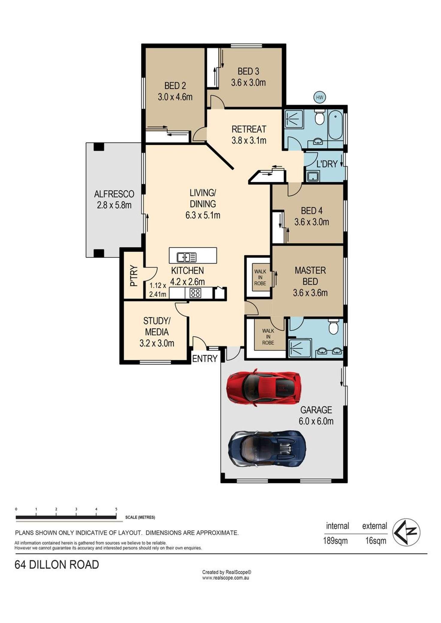 Floorplan of Homely house listing, 64 Dillon Road, The Gap QLD 4061