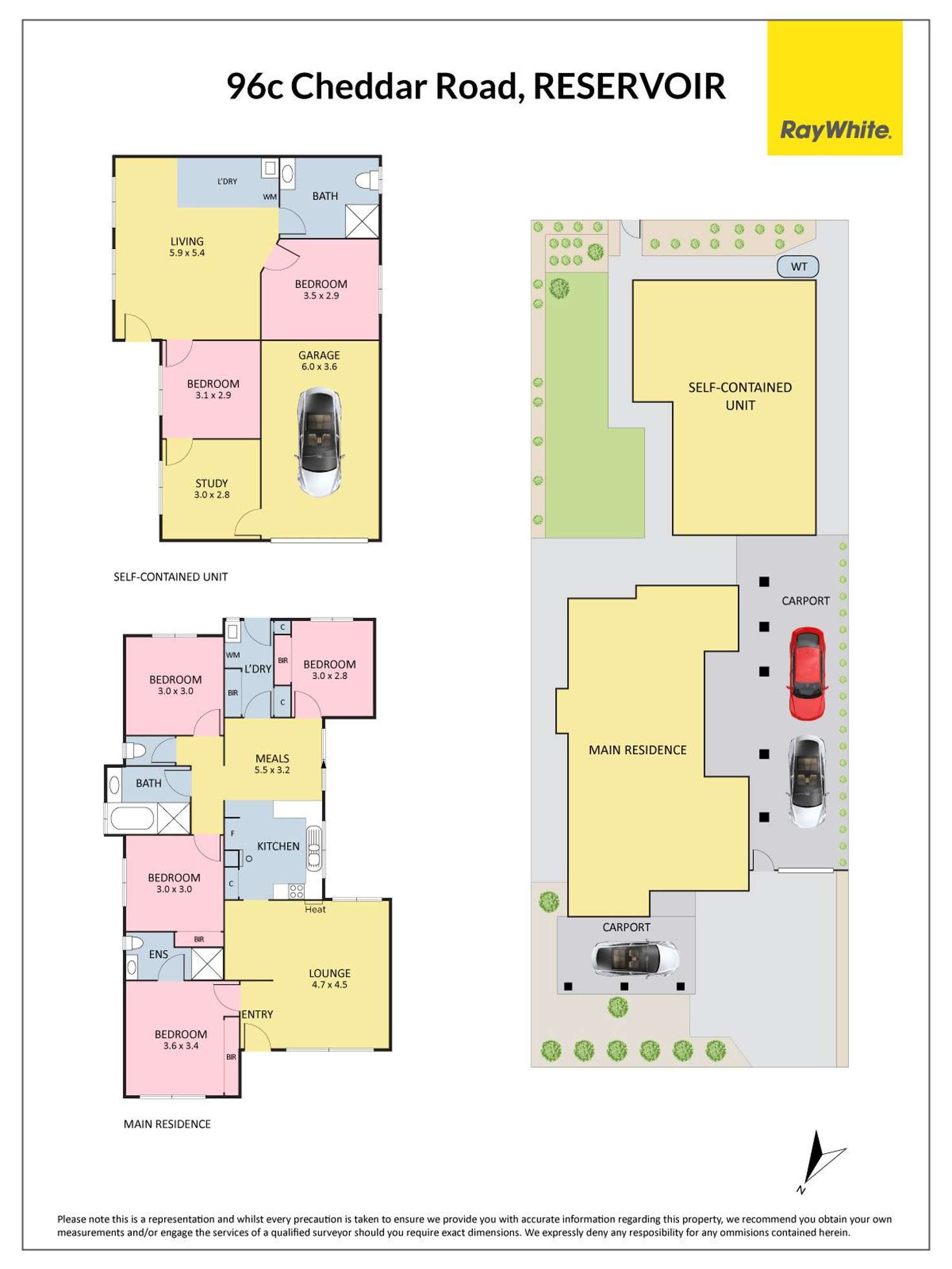 Floorplan of Homely house listing, 96C Cheddar Road, Reservoir VIC 3073