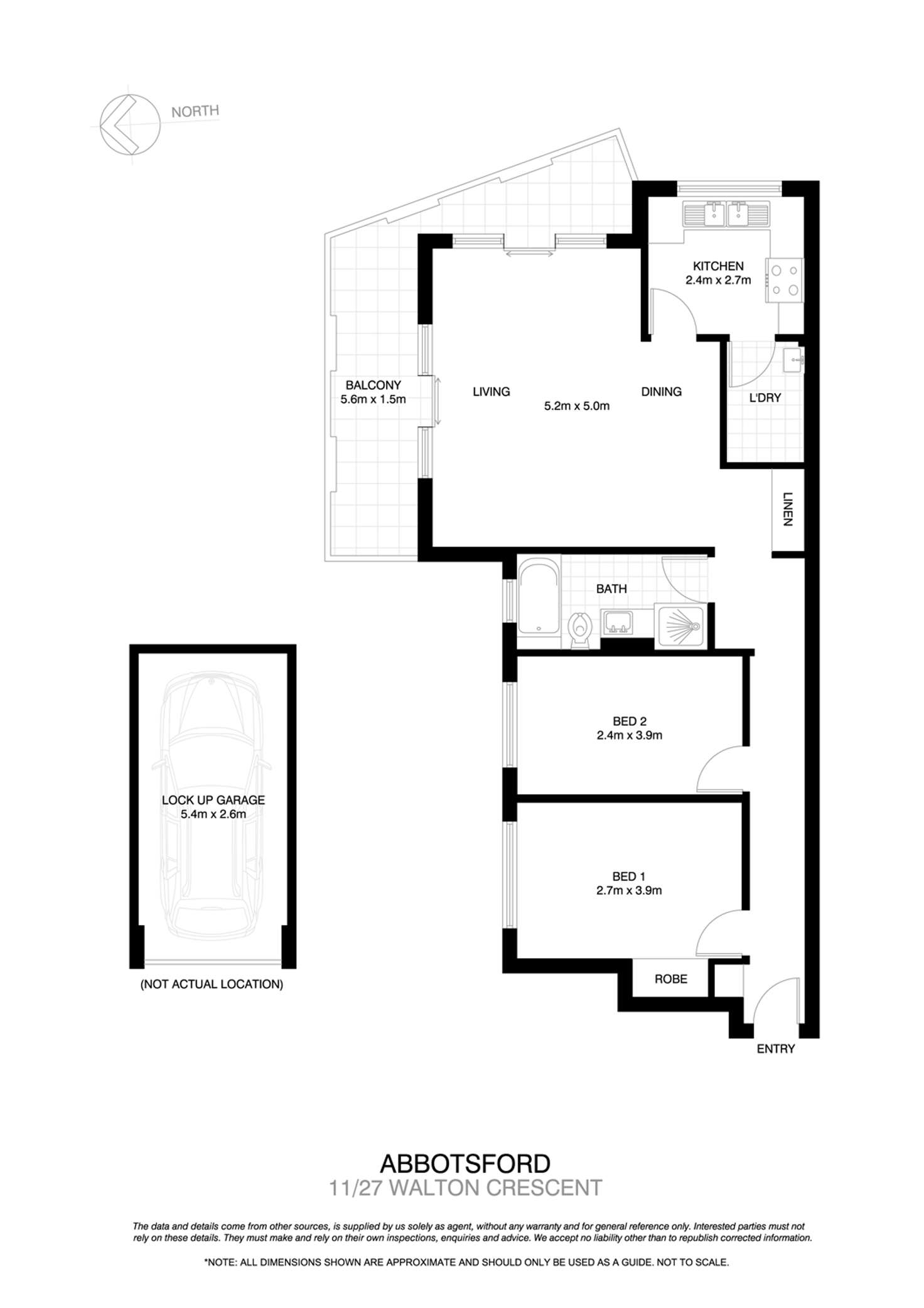 Floorplan of Homely apartment listing, 11/27 Walton Crescent, Abbotsford NSW 2046
