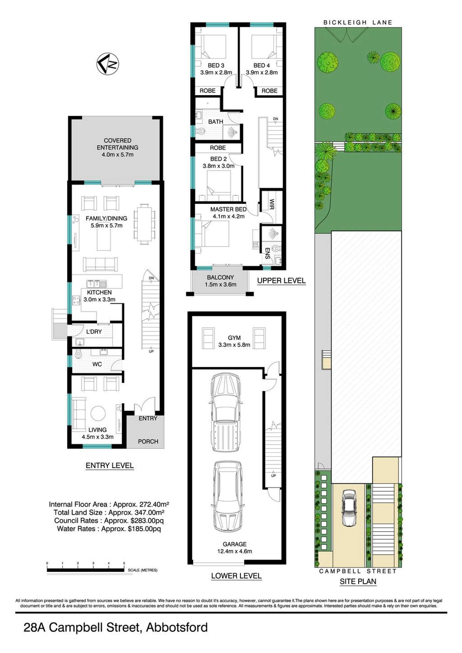 Floorplan of Homely semiDetached listing, 28a Campbell Street, Abbotsford NSW 2046