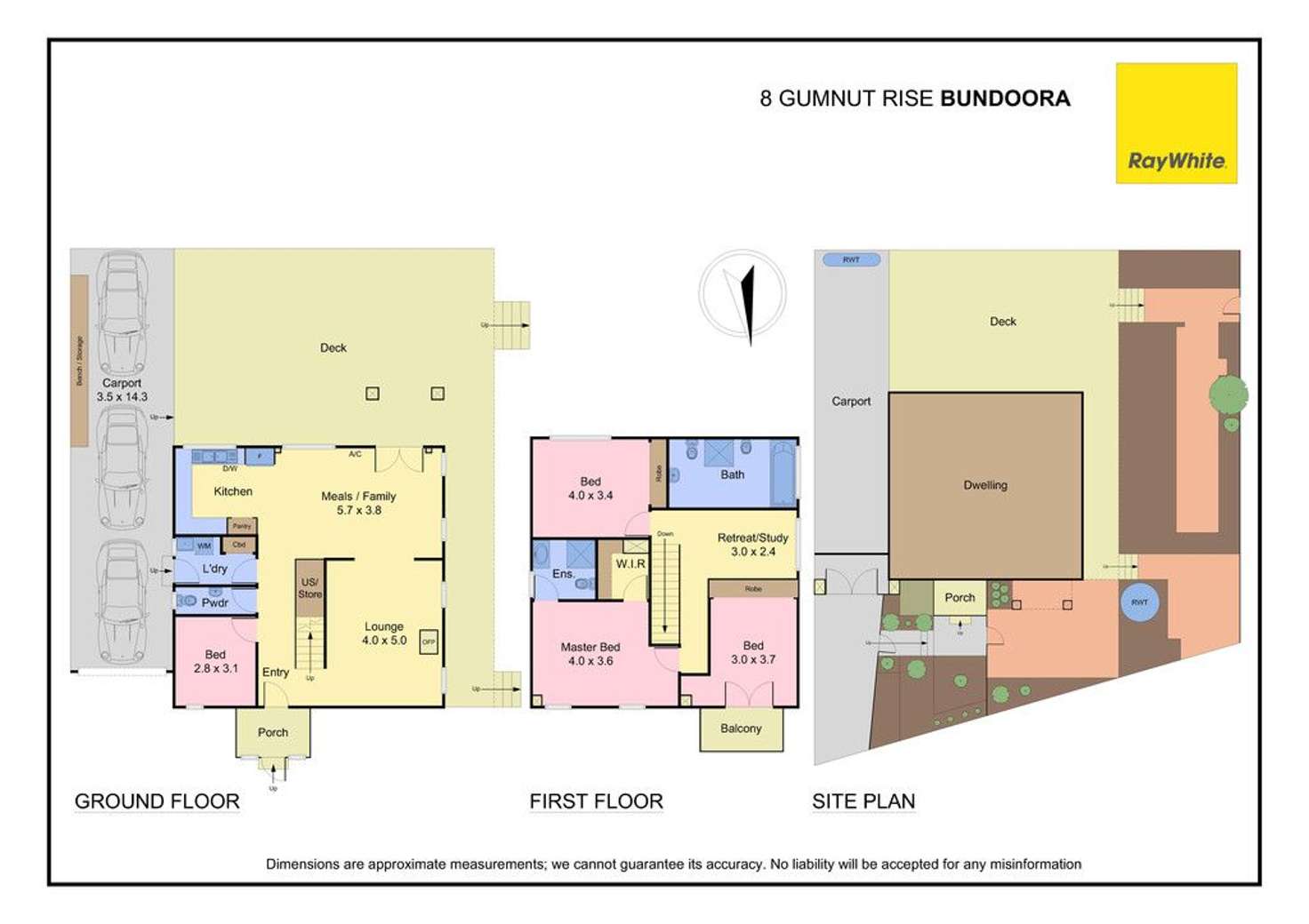 Floorplan of Homely house listing, 8 Gumnut Rise, Bundoora VIC 3083