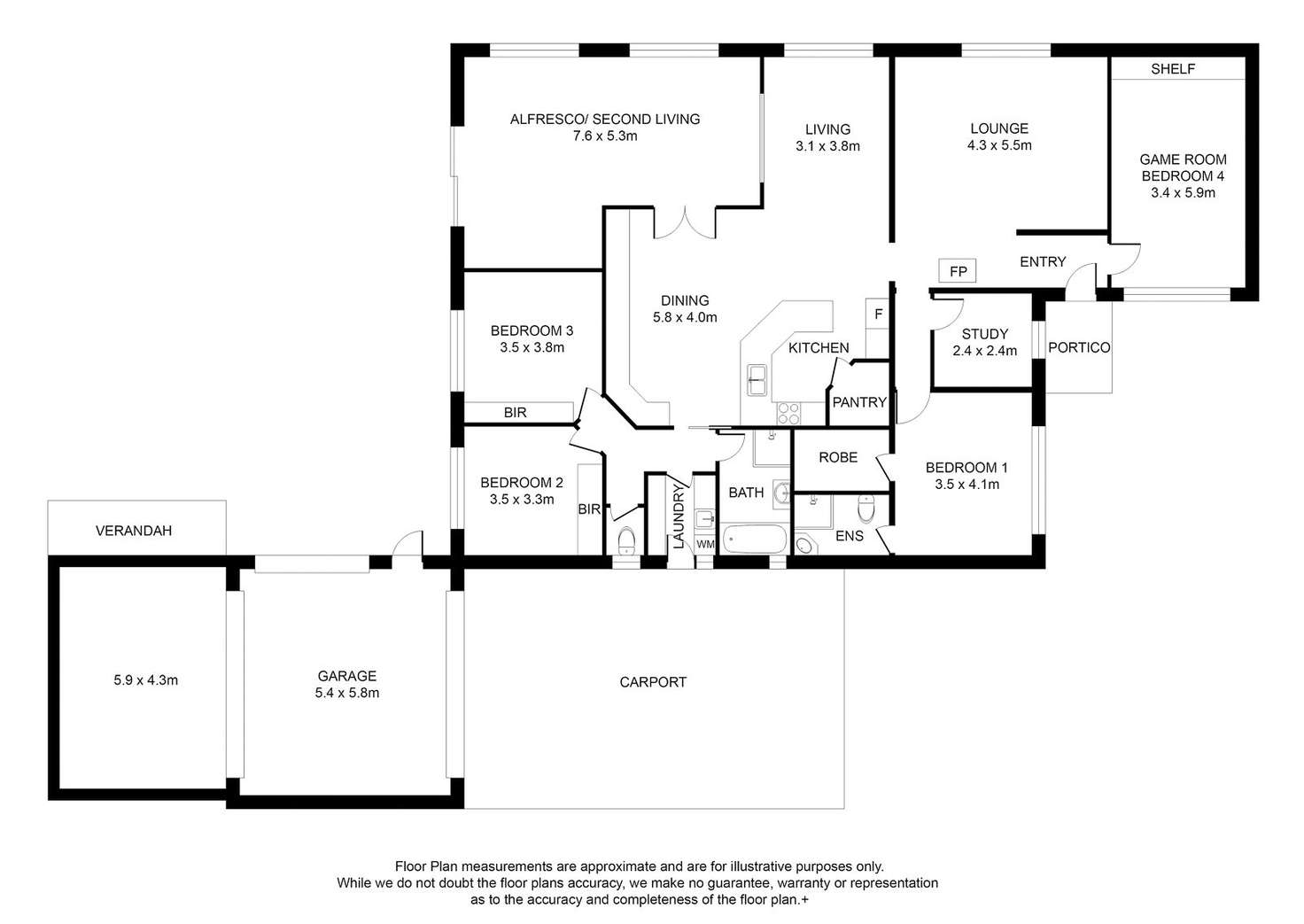 Floorplan of Homely house listing, 55 Dalkeith Drive, Mount Gambier SA 5290