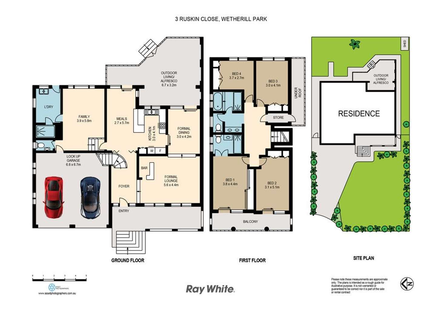 Floorplan of Homely house listing, 3 Ruskin Close, Wetherill Park NSW 2164