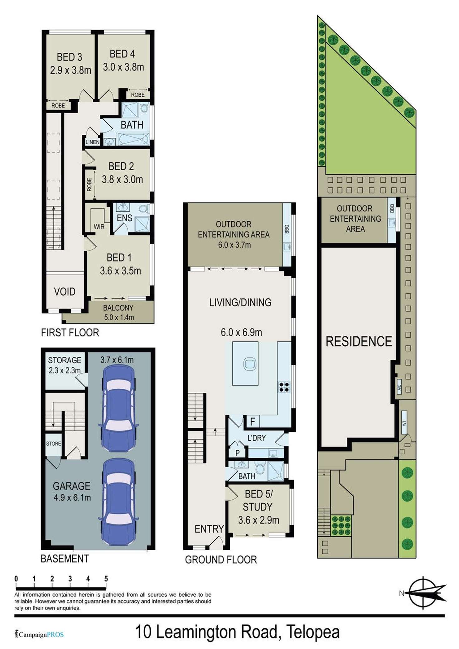 Floorplan of Homely house listing, 10 Leamington Road, Telopea NSW 2117