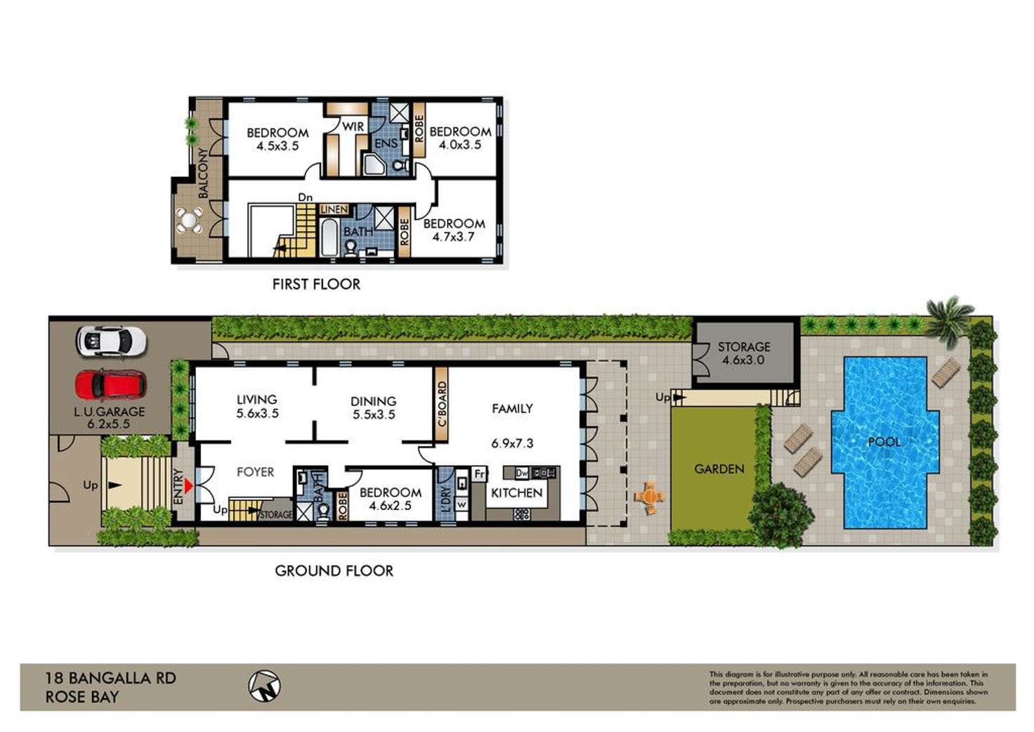 Floorplan of Homely house listing, 18 Bangalla Road, Rose Bay NSW 2029