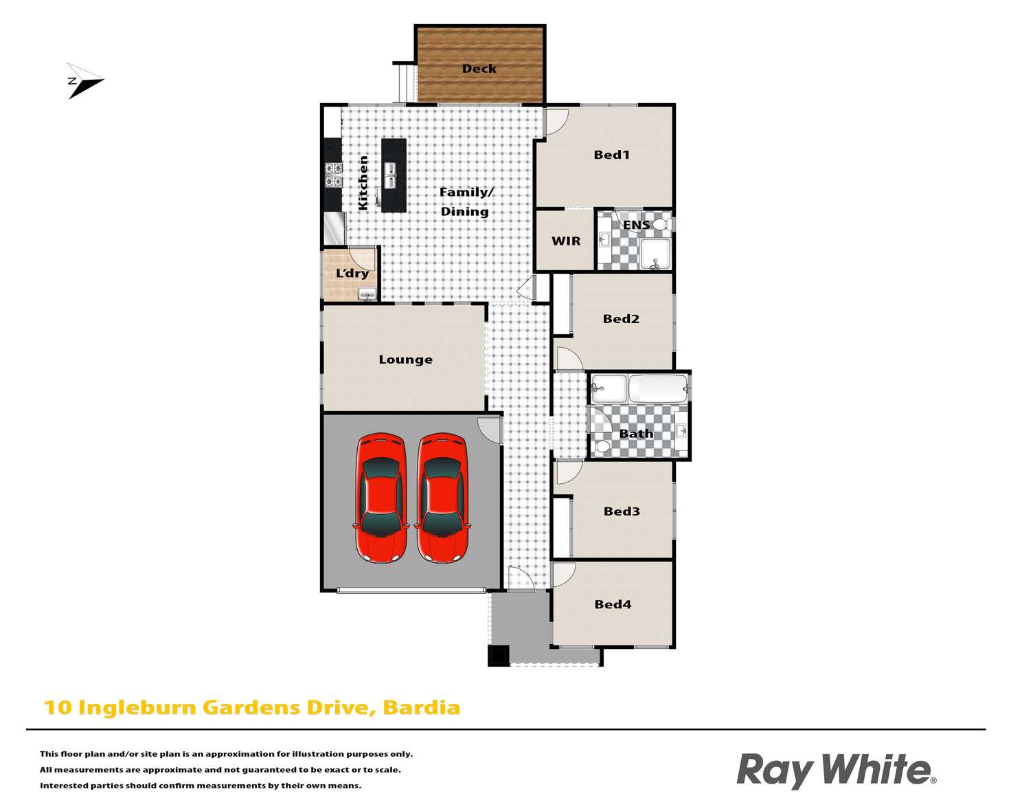 Floorplan of Homely house listing, 10 Ingleburn Gardens Drive, Bardia NSW 2565