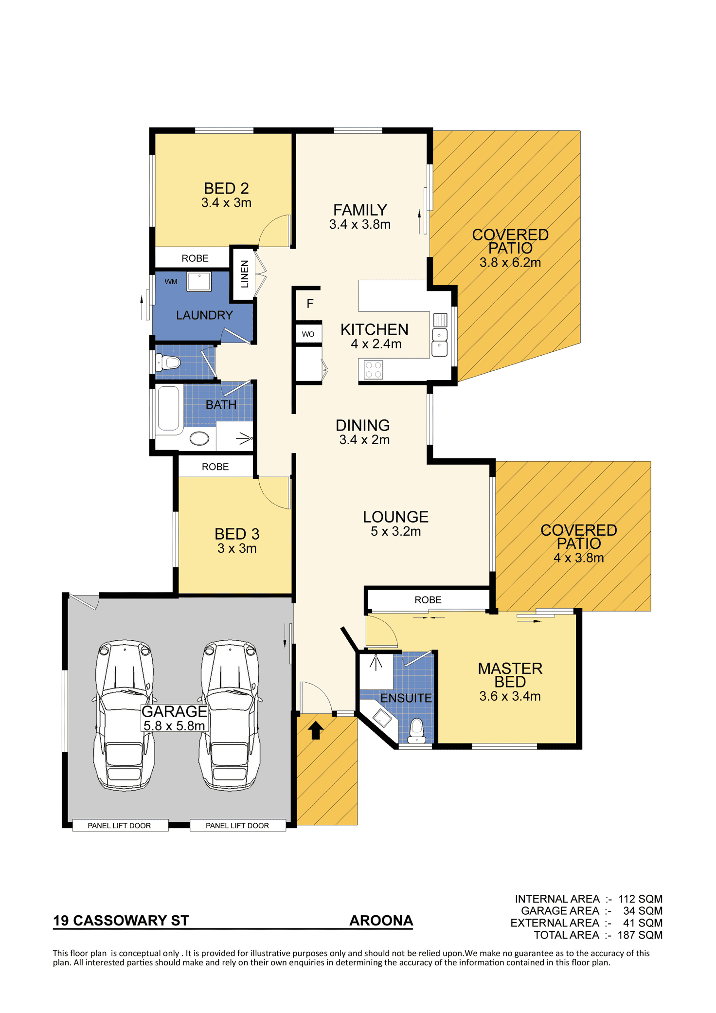 Floorplan of Homely house listing, 19 Cassowary Street, Aroona QLD 4551