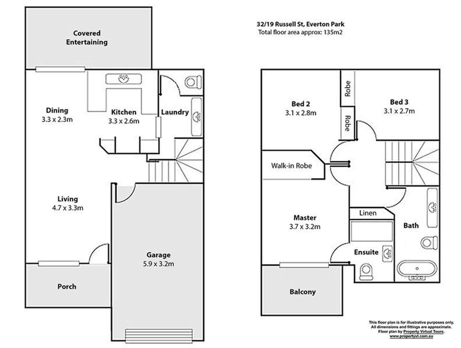 Floorplan of Homely townhouse listing, 32/19 Russell Street, Everton Park QLD 4053