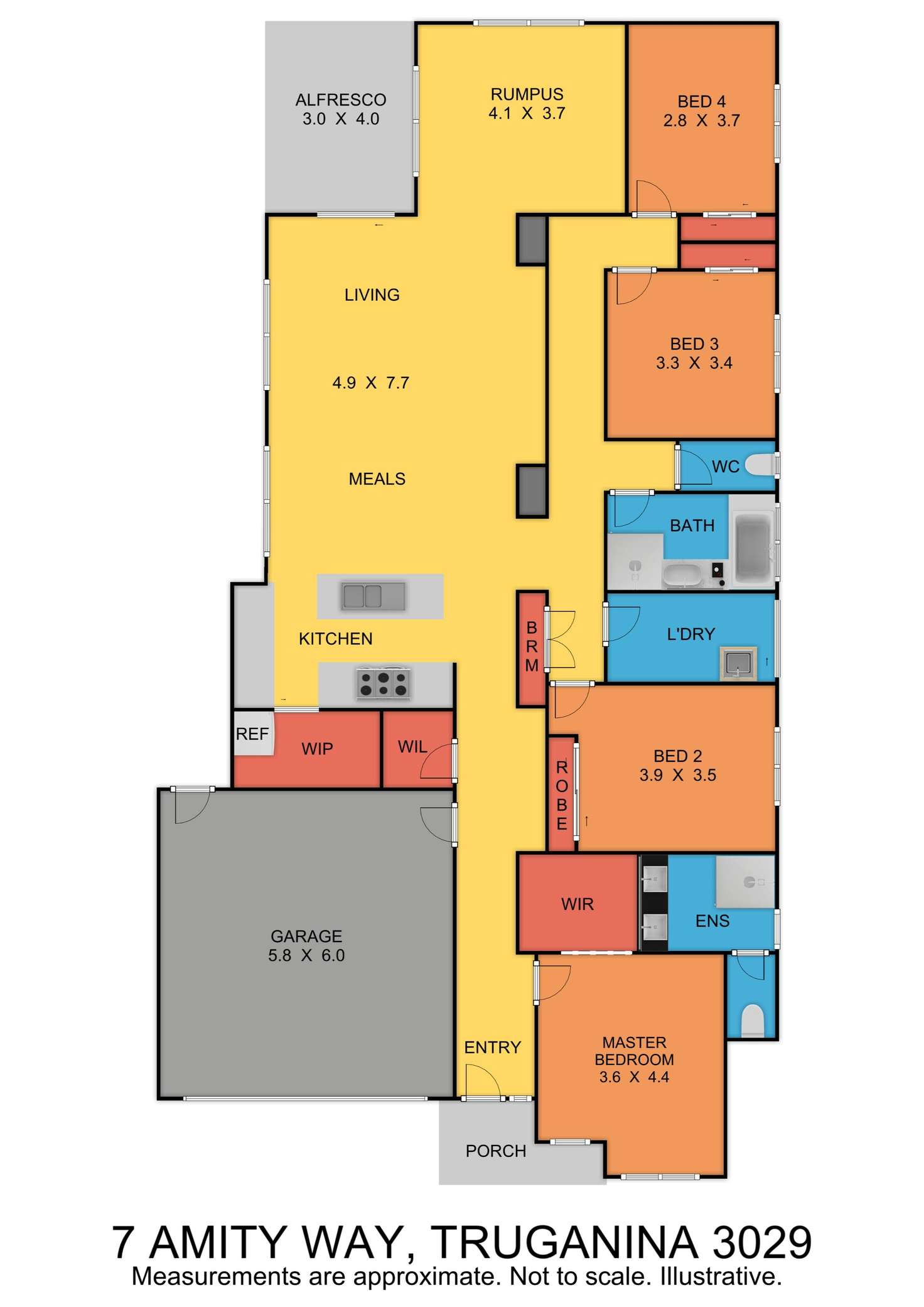 Floorplan of Homely house listing, 7 Amity Way, Truganina VIC 3029