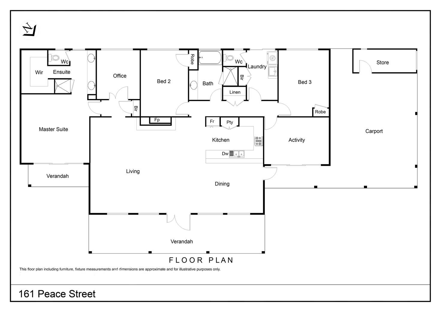 Floorplan of Homely house listing, 161 Peace Street, Denmark WA 6333