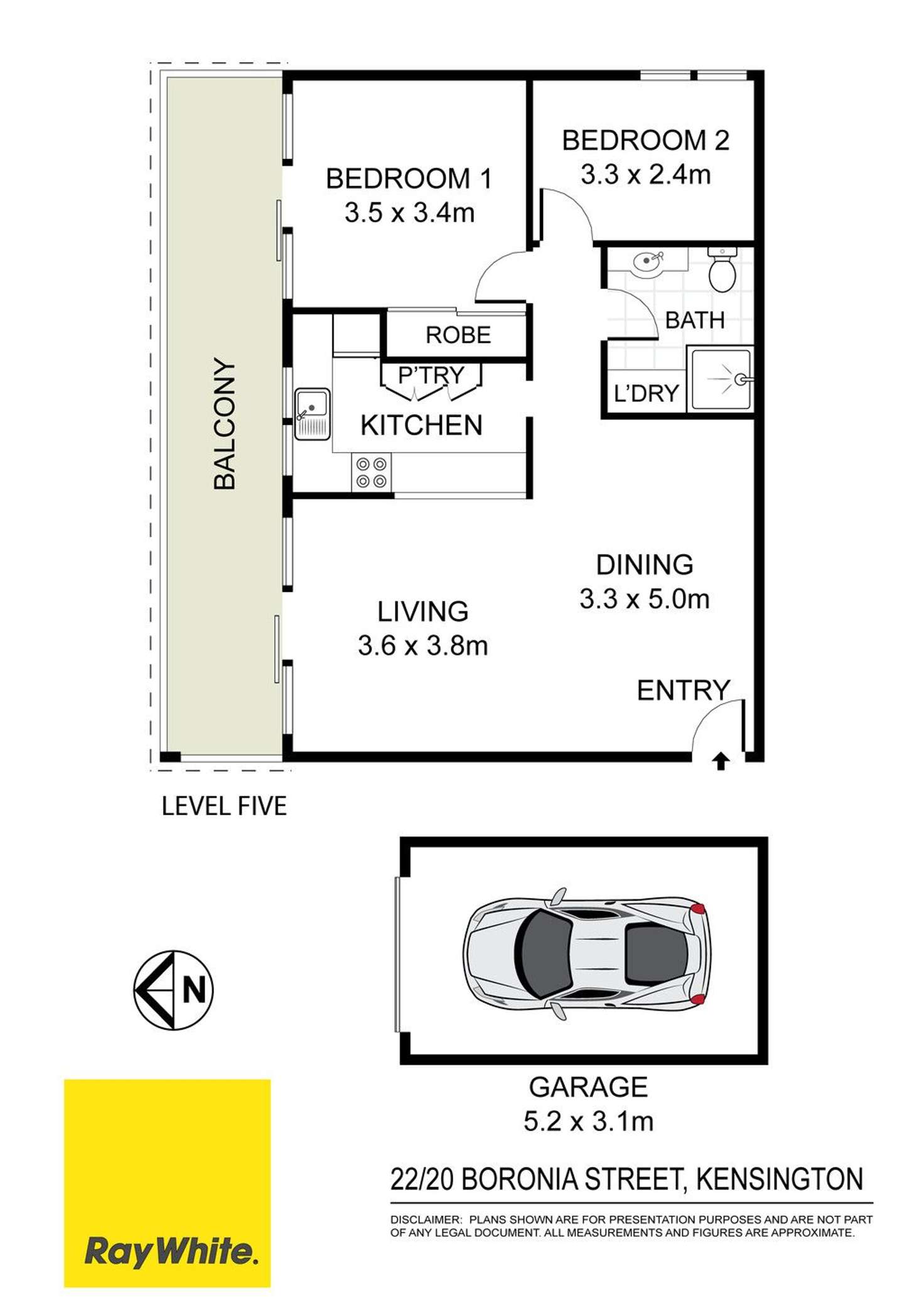 Floorplan of Homely unit listing, 22/20 Boronia Street, Kensington NSW 2033