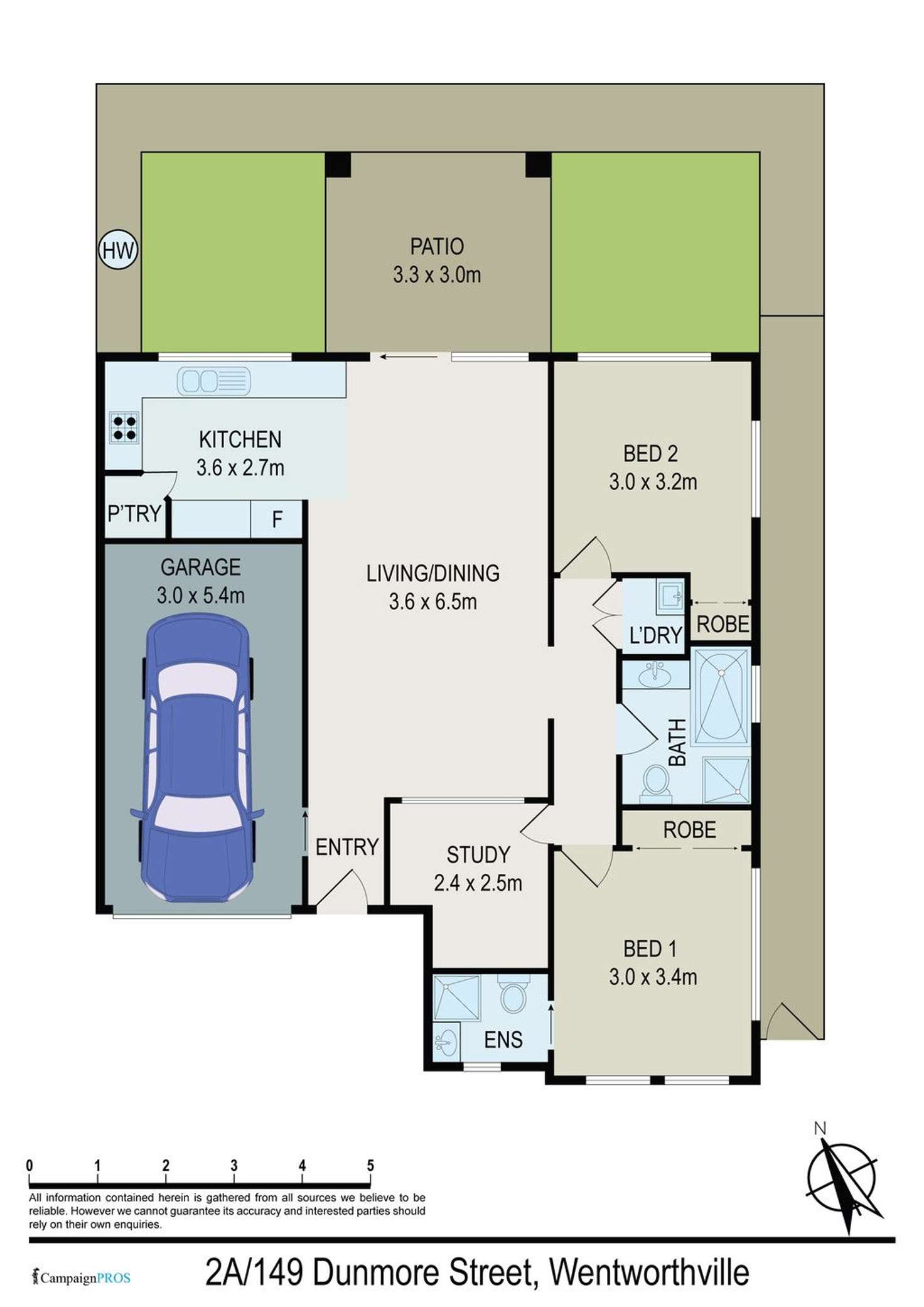 Floorplan of Homely villa listing, 149B Dunmore Street, Wentworthville NSW 2145