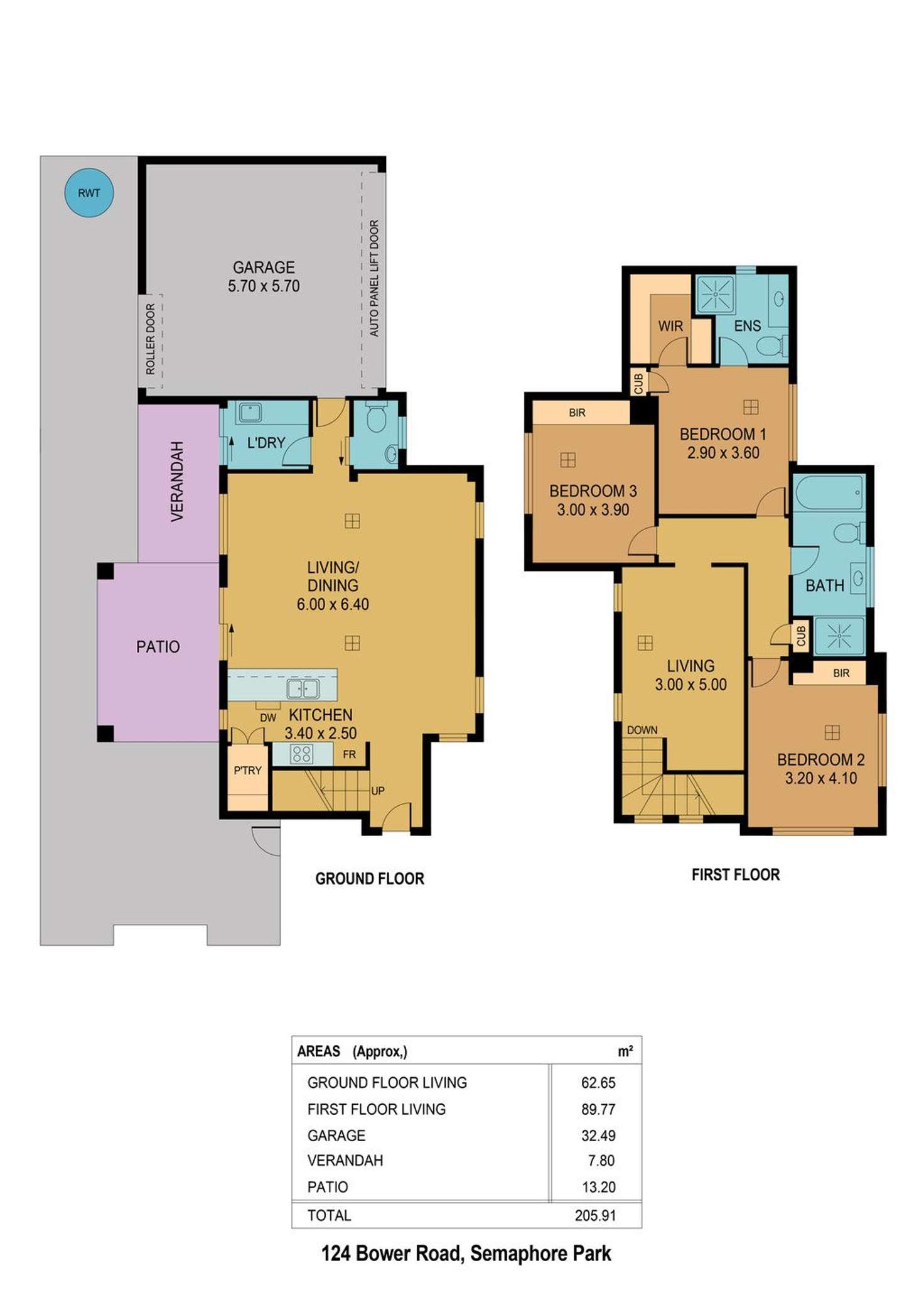Floorplan of Homely house listing, 2/124 Bower Road, Semaphore Park SA 5019