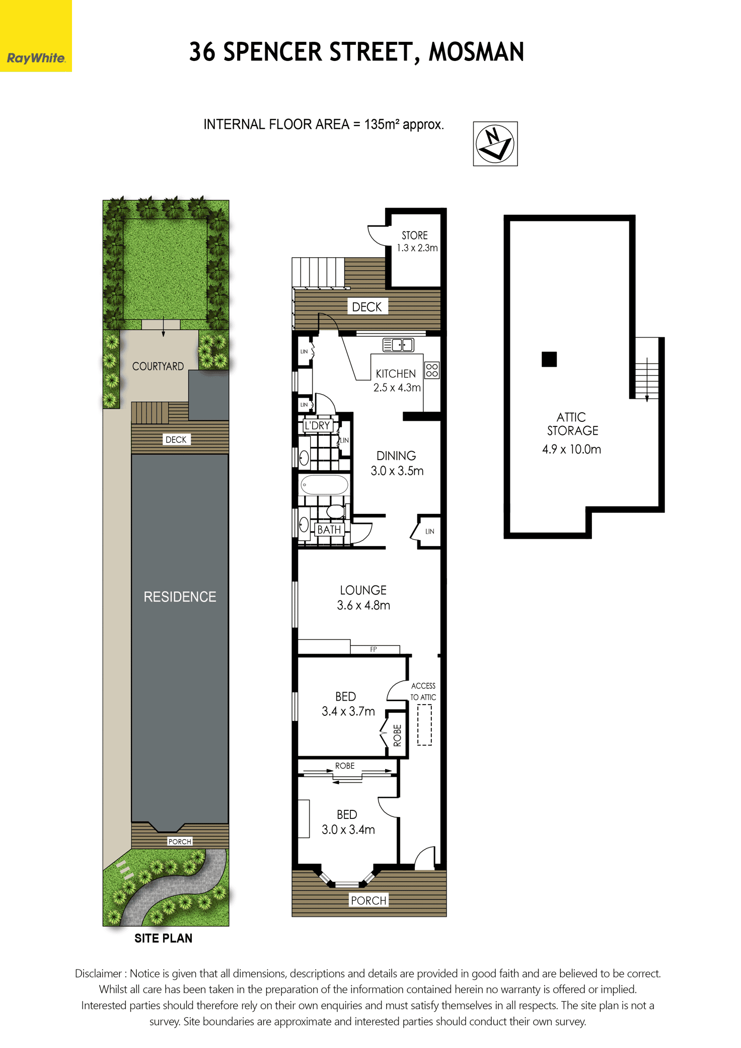 Floorplan of Homely house listing, 36 Spencer Road, Mosman NSW 2088