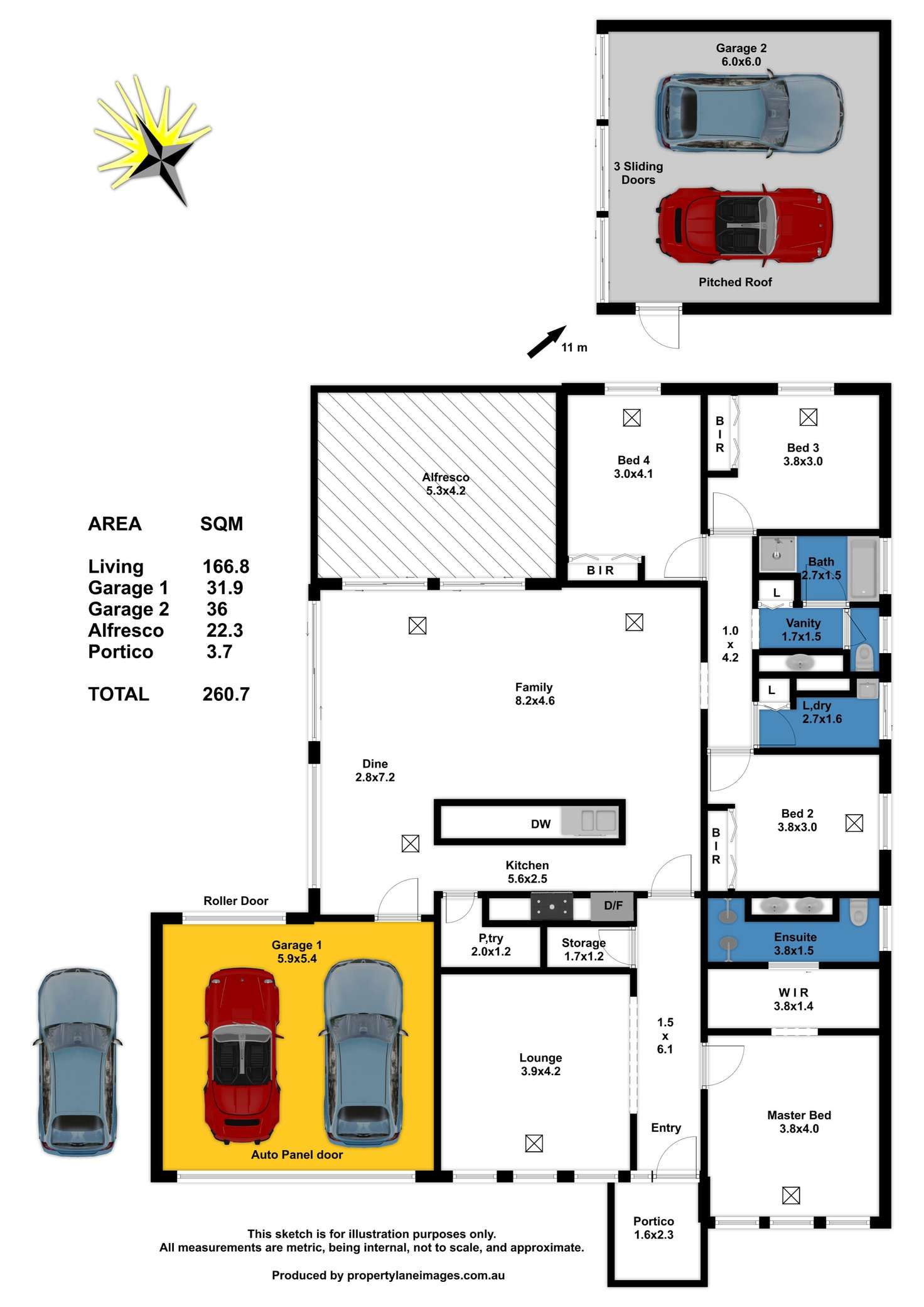 Floorplan of Homely house listing, 1 Rose Court, Gawler East SA 5118