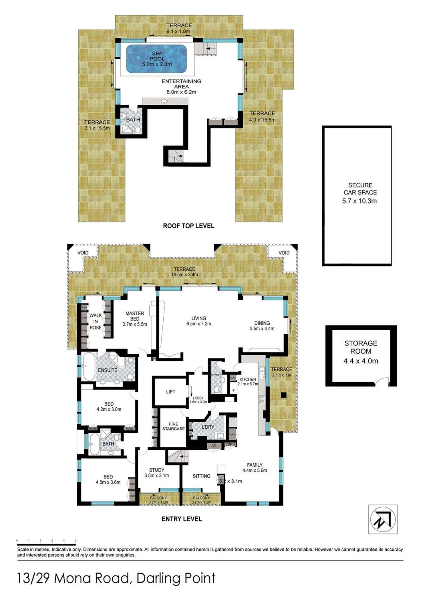 Floorplan of Homely apartment listing, 13/29 Mona Road, Darling Point NSW 2027