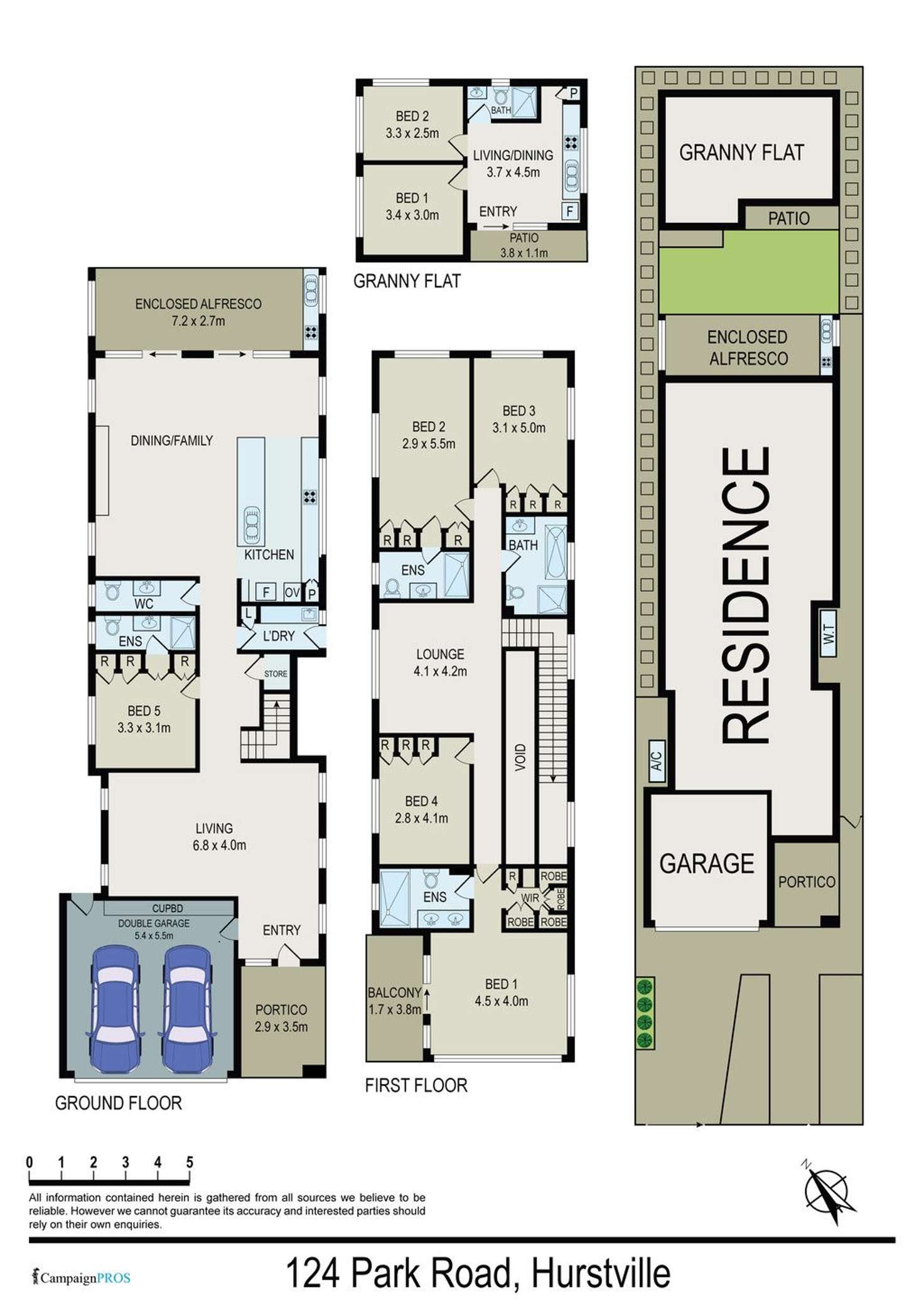 Floorplan of Homely house listing, 124 Park Road, Hurstville NSW 2220