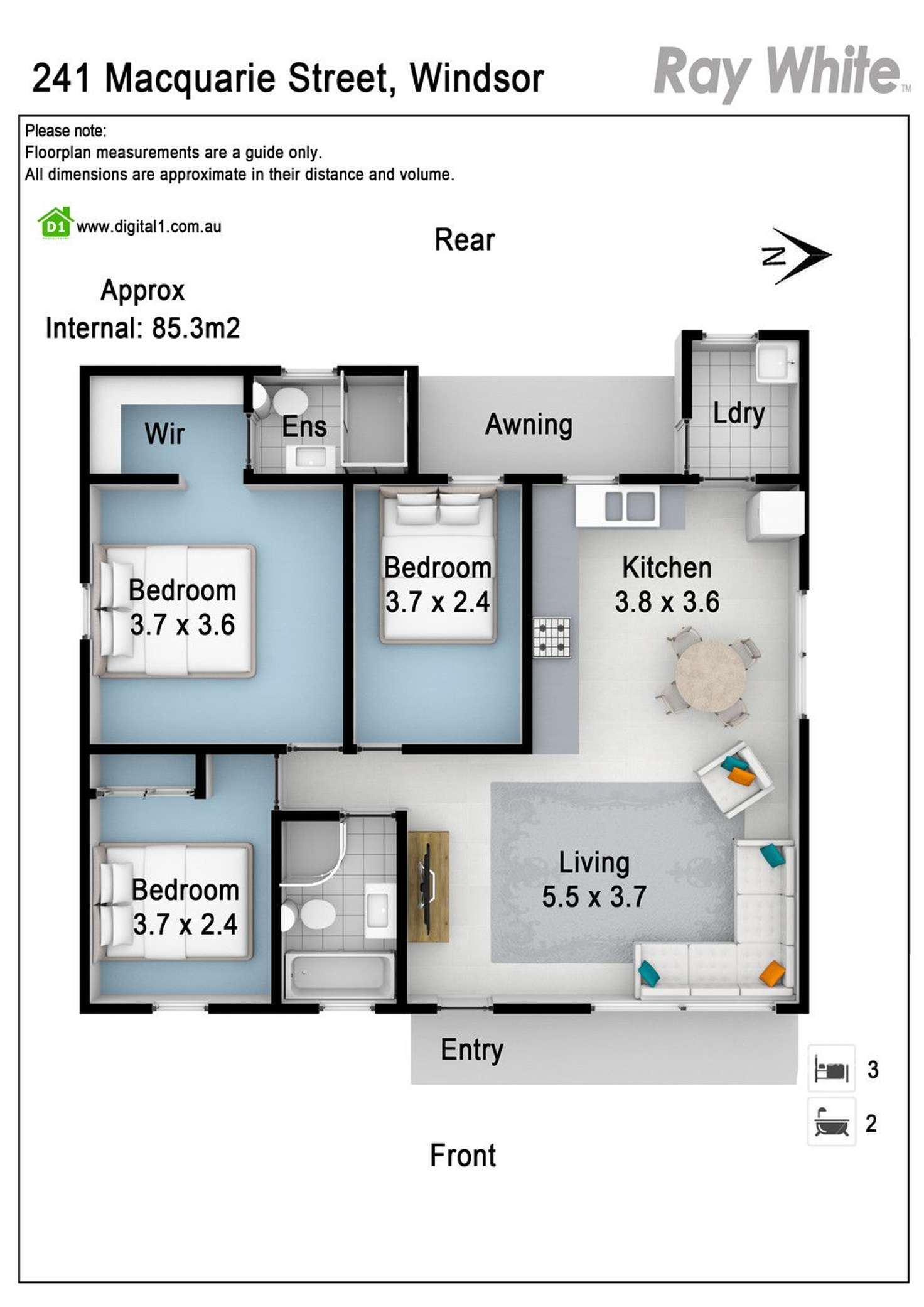 Floorplan of Homely house listing, 241A Macquarie Street, South Windsor NSW 2756
