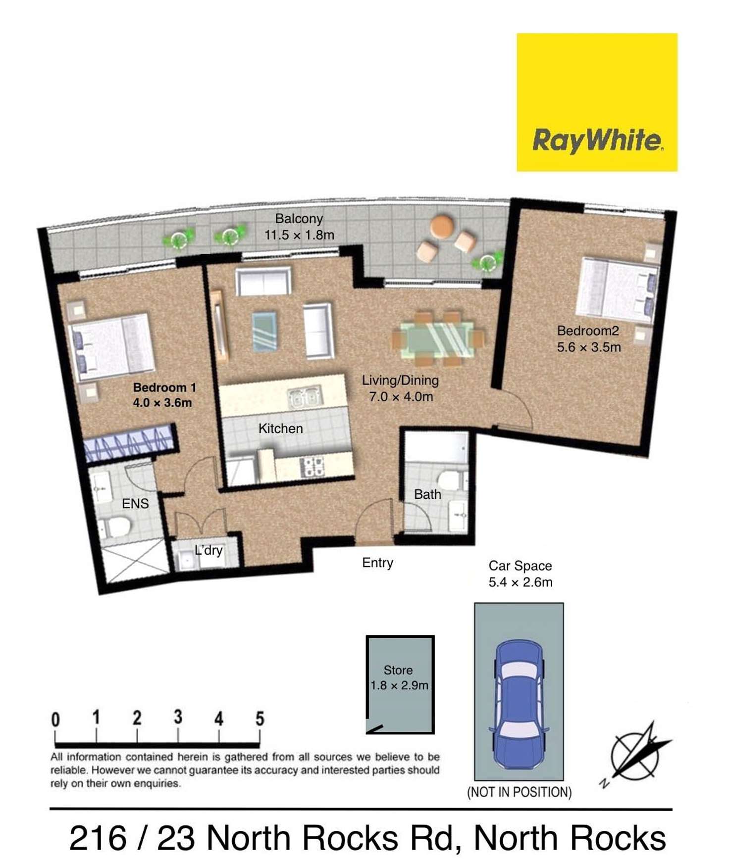 Floorplan of Homely apartment listing, 216/23 North Rocks Road, North Rocks NSW 2151