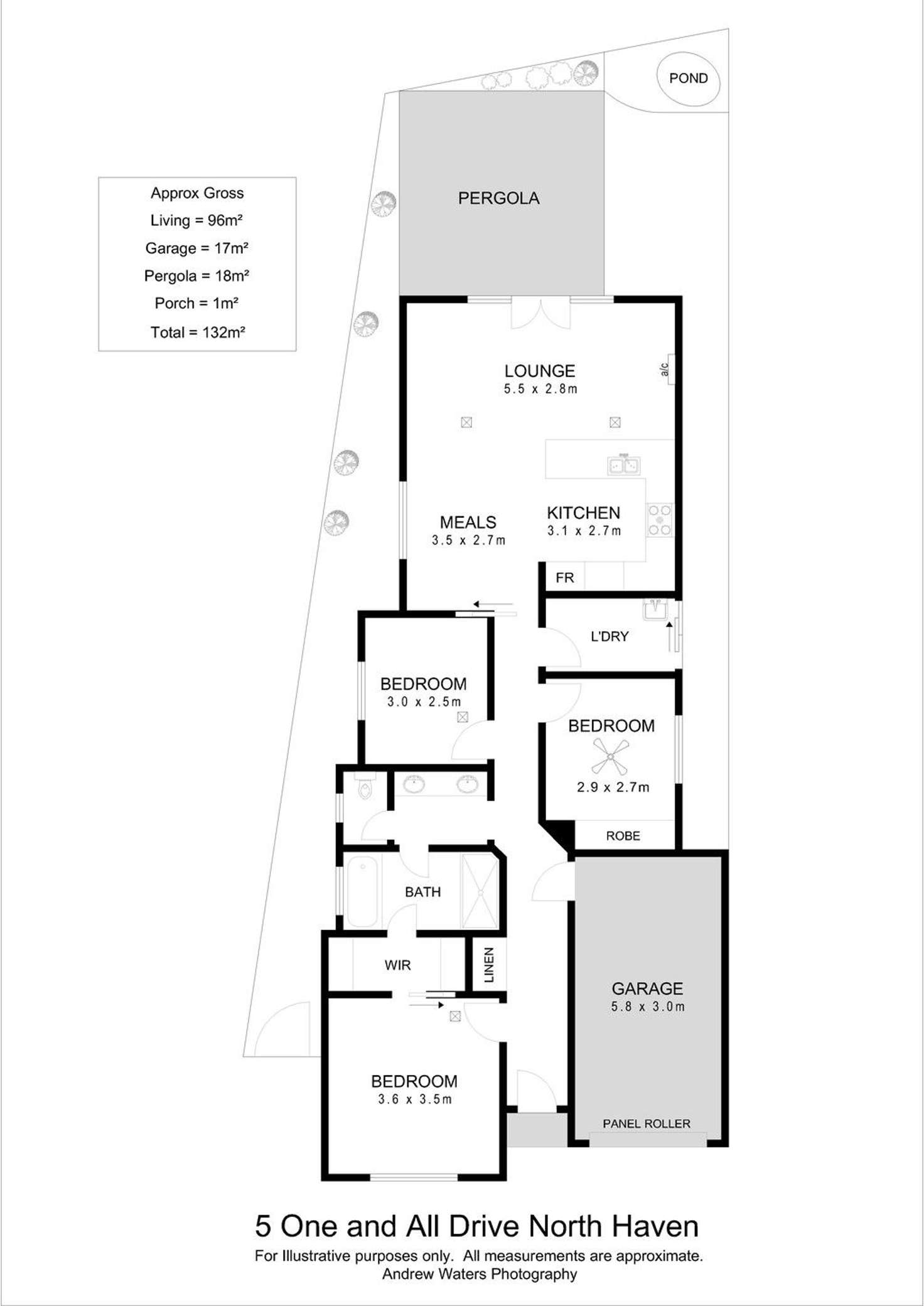 Floorplan of Homely house listing, 5 One And All Drive, North Haven SA 5018