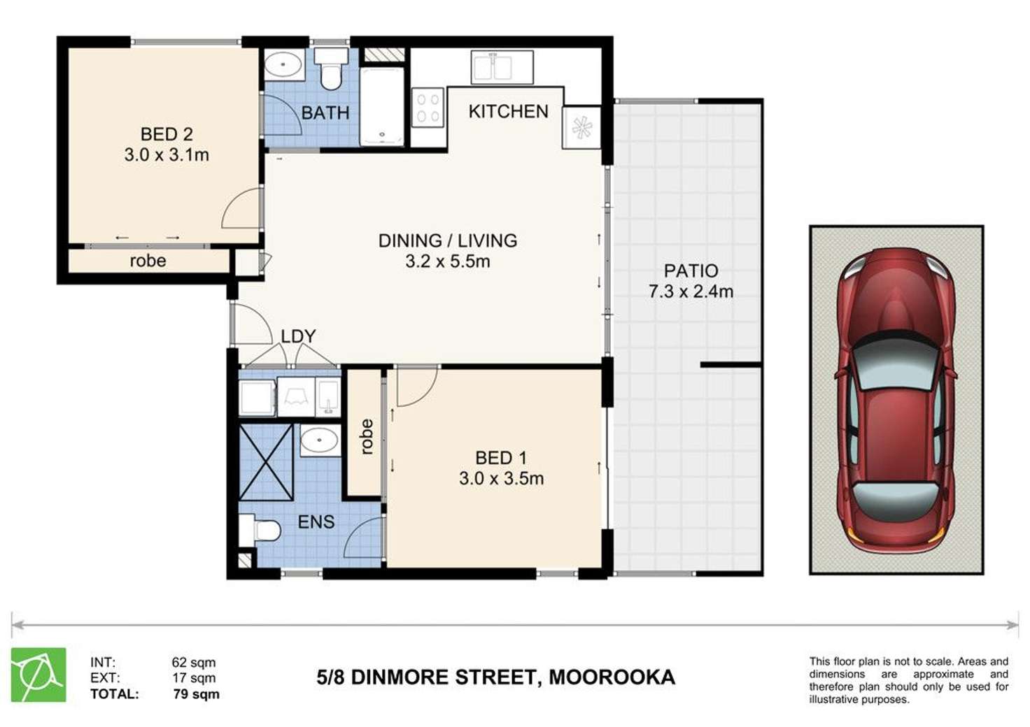 Floorplan of Homely unit listing, 5/8 Dinmore Street, Moorooka QLD 4105