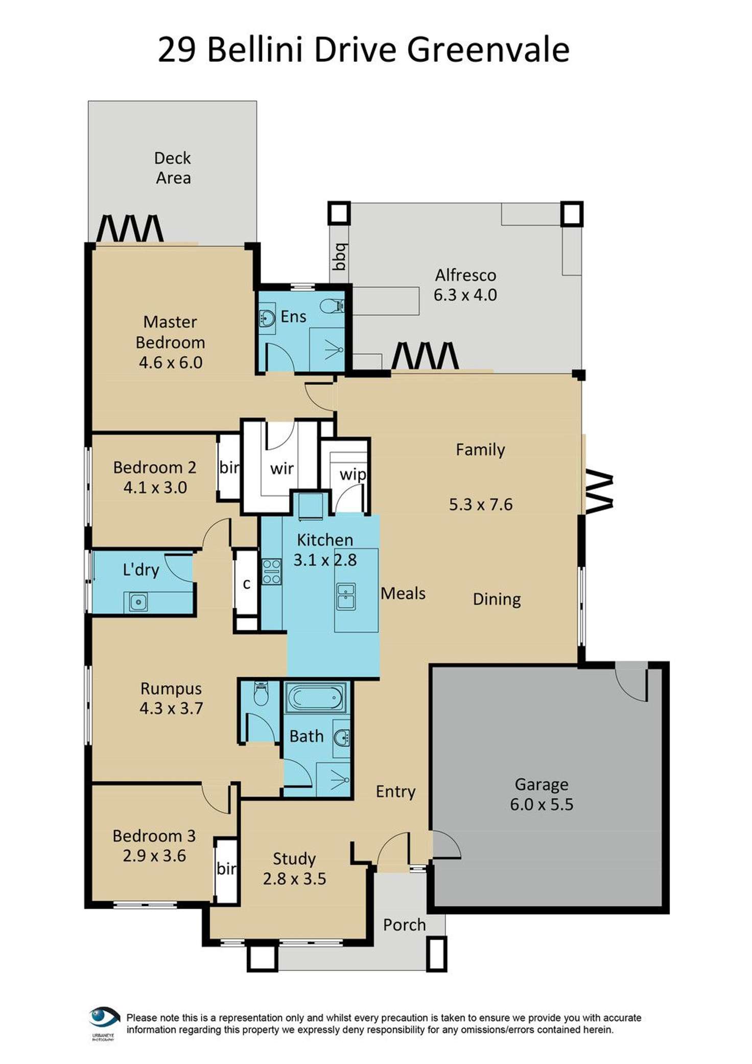 Floorplan of Homely house listing, 29 Bellini Drive, Greenvale VIC 3059