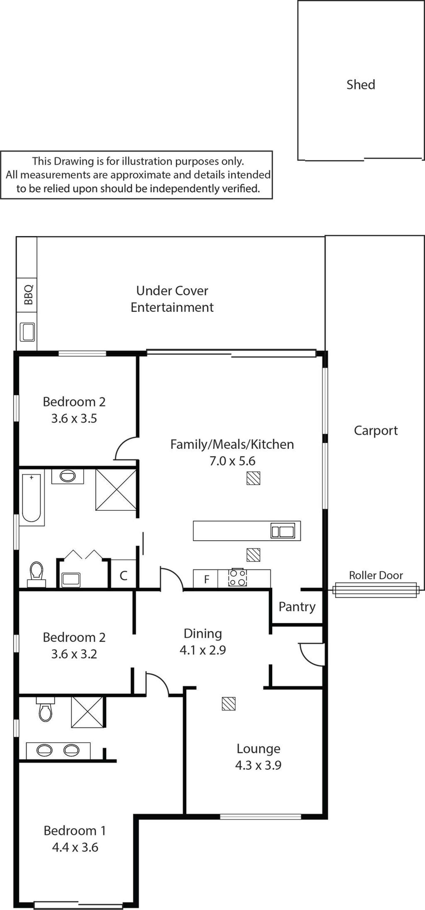 Floorplan of Homely house listing, 84 Main Street, Beverley SA 5009