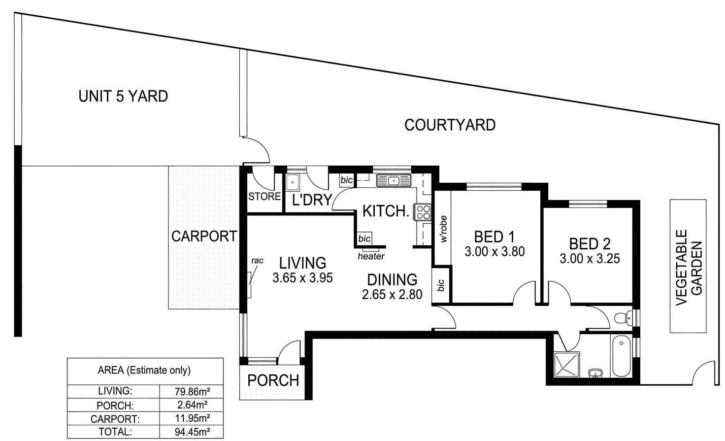 Floorplan of Homely unit listing, 5/61 Harvey Street, Collinswood SA 5081