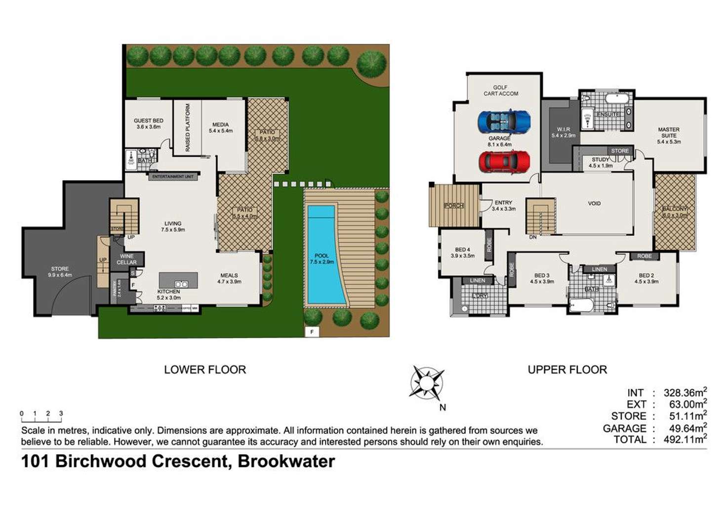 Floorplan of Homely house listing, 101 Birchwood Crescent, Brookwater QLD 4300