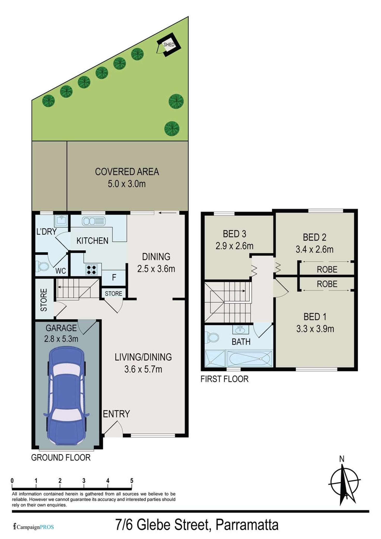 Floorplan of Homely townhouse listing, 7/6 Glebe Street, Parramatta NSW 2150